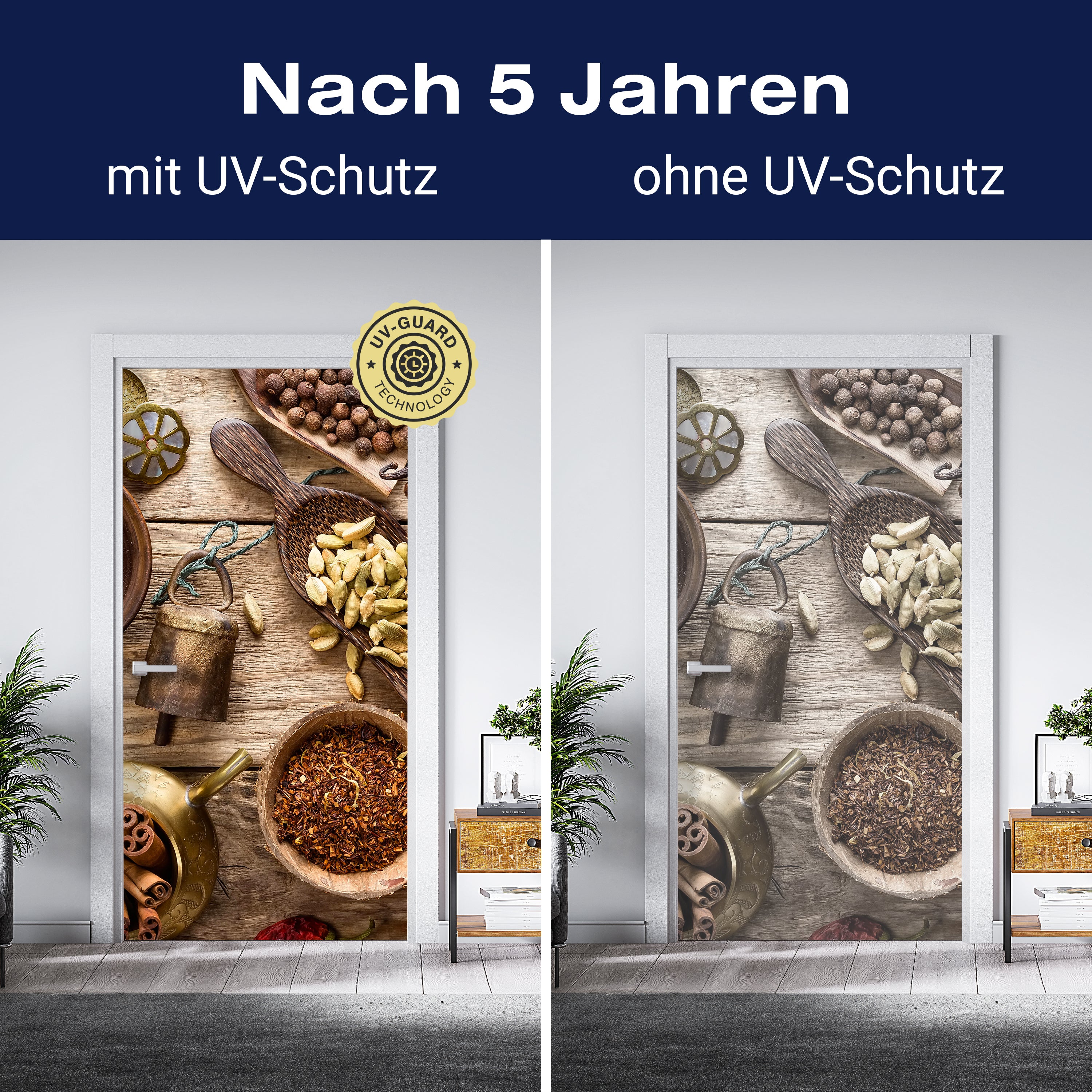 Türtapete Vielzahl von Gewürzen M1019 - Bild 4 Türtapete Vielzahl von Gewürzen M1019 - Bild 4