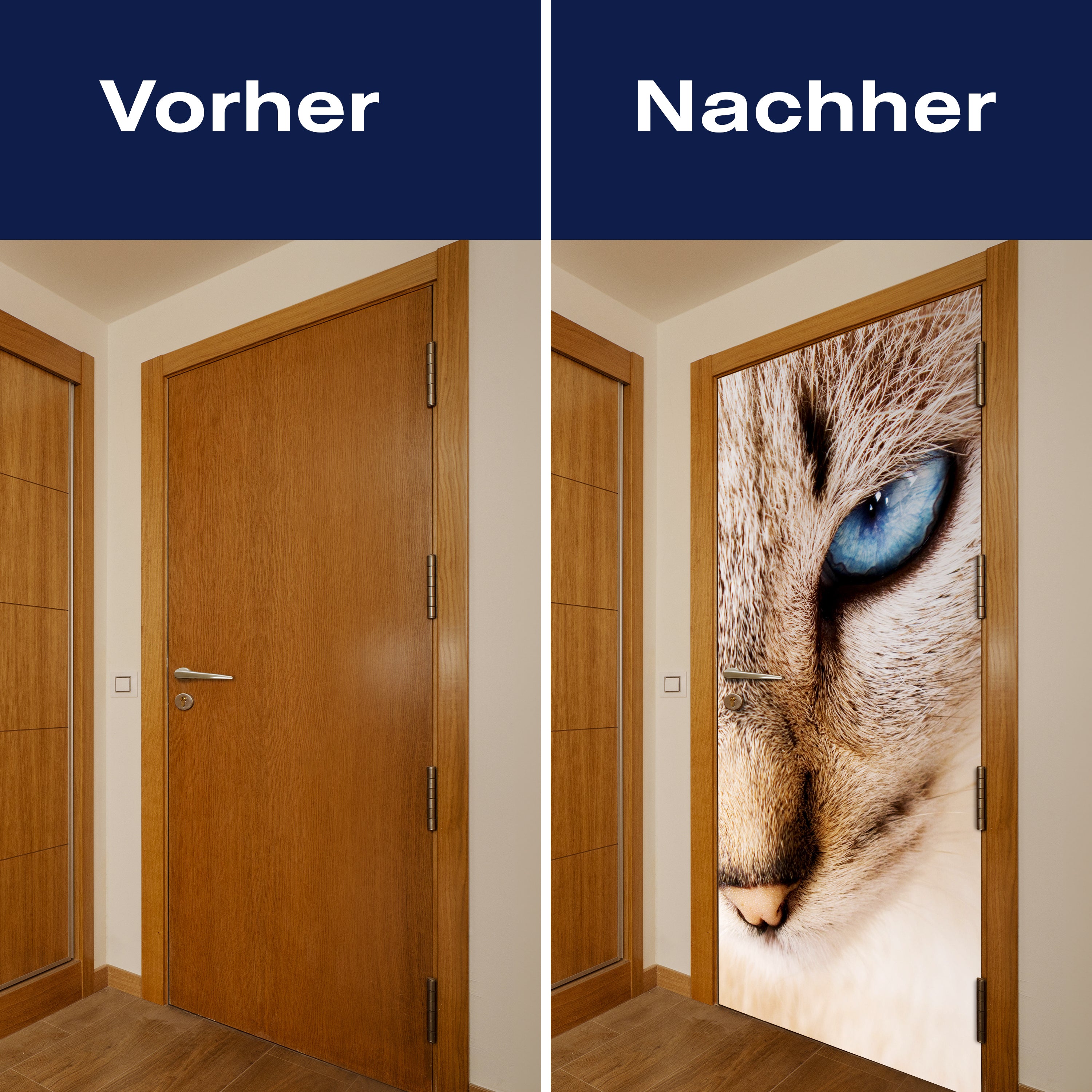 Türtapete Nettes weißes Katzenporträt M1028 - Bild 10 Türtapete Nettes weißes Katzenporträt M1028 - Bild 10