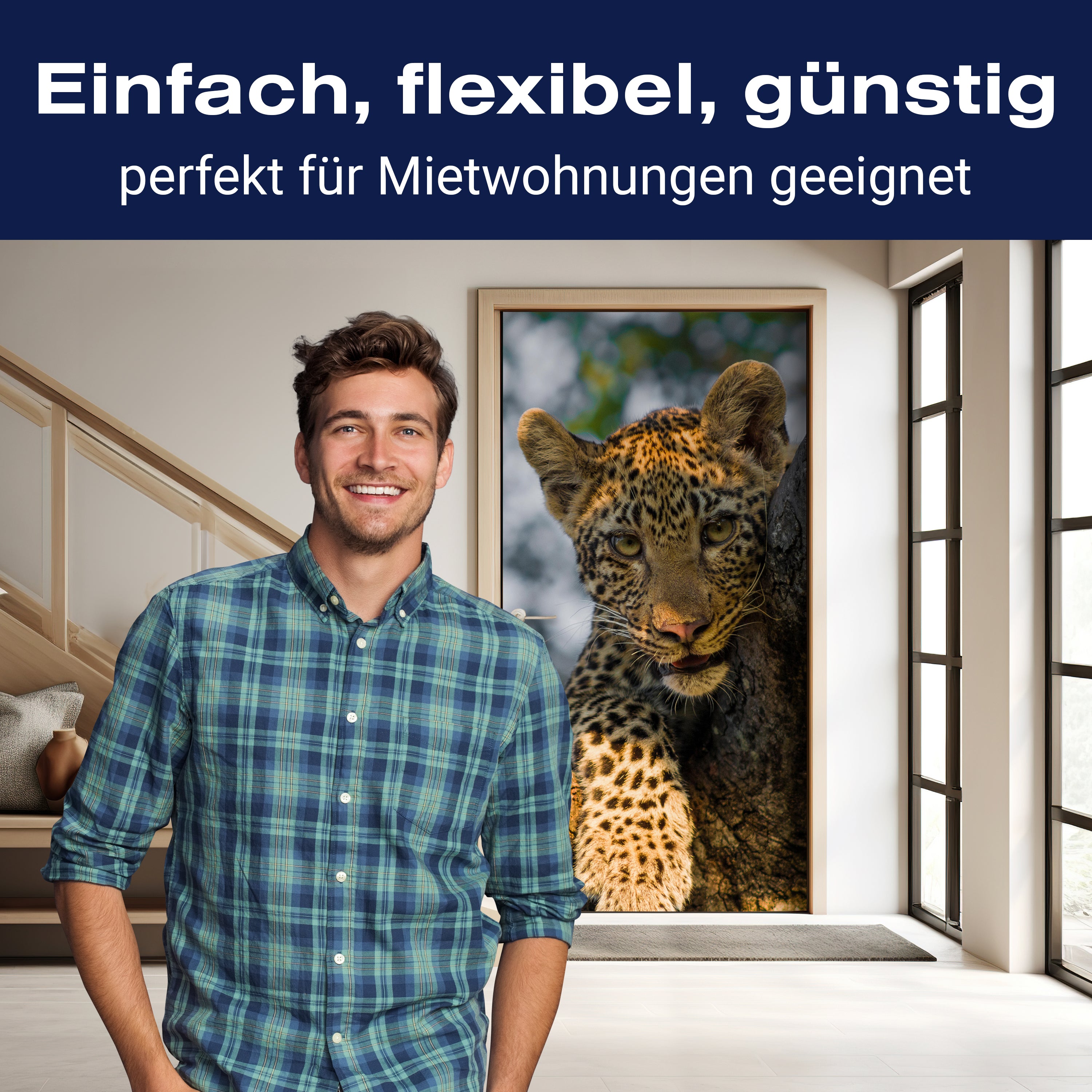 Türtapete Leopard in Südafrika M1032 - Bild 3 Türtapete Leopard in Südafrika M1032 - Bild 3