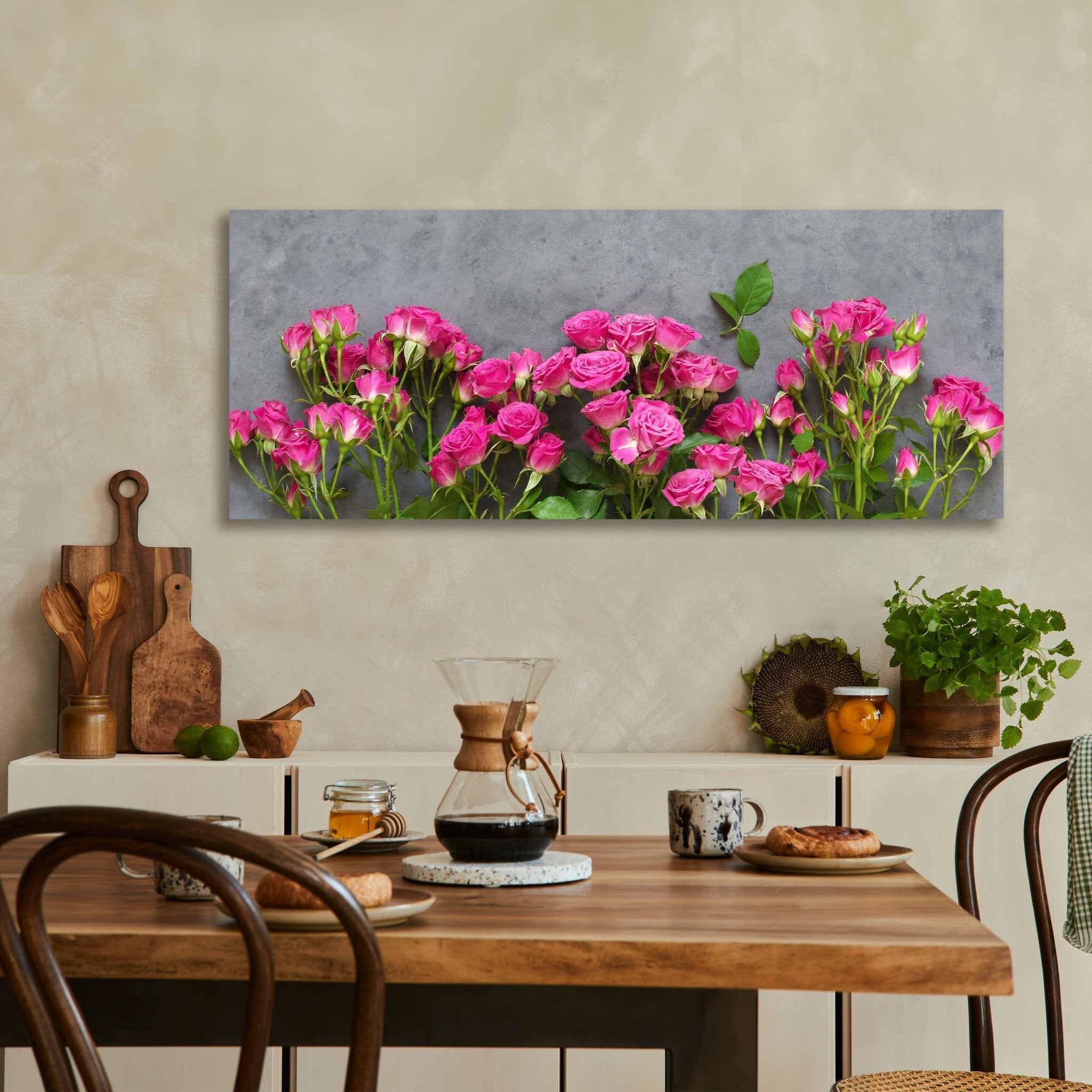 Leinwandbild Rosa Rosen auf dunkelgrauem Hintergrund M1033 kaufen - Bild 3 Leinwandbild Rosa Rosen auf dunkelgrauem Hintergrund M1033 kaufen - Bild 3