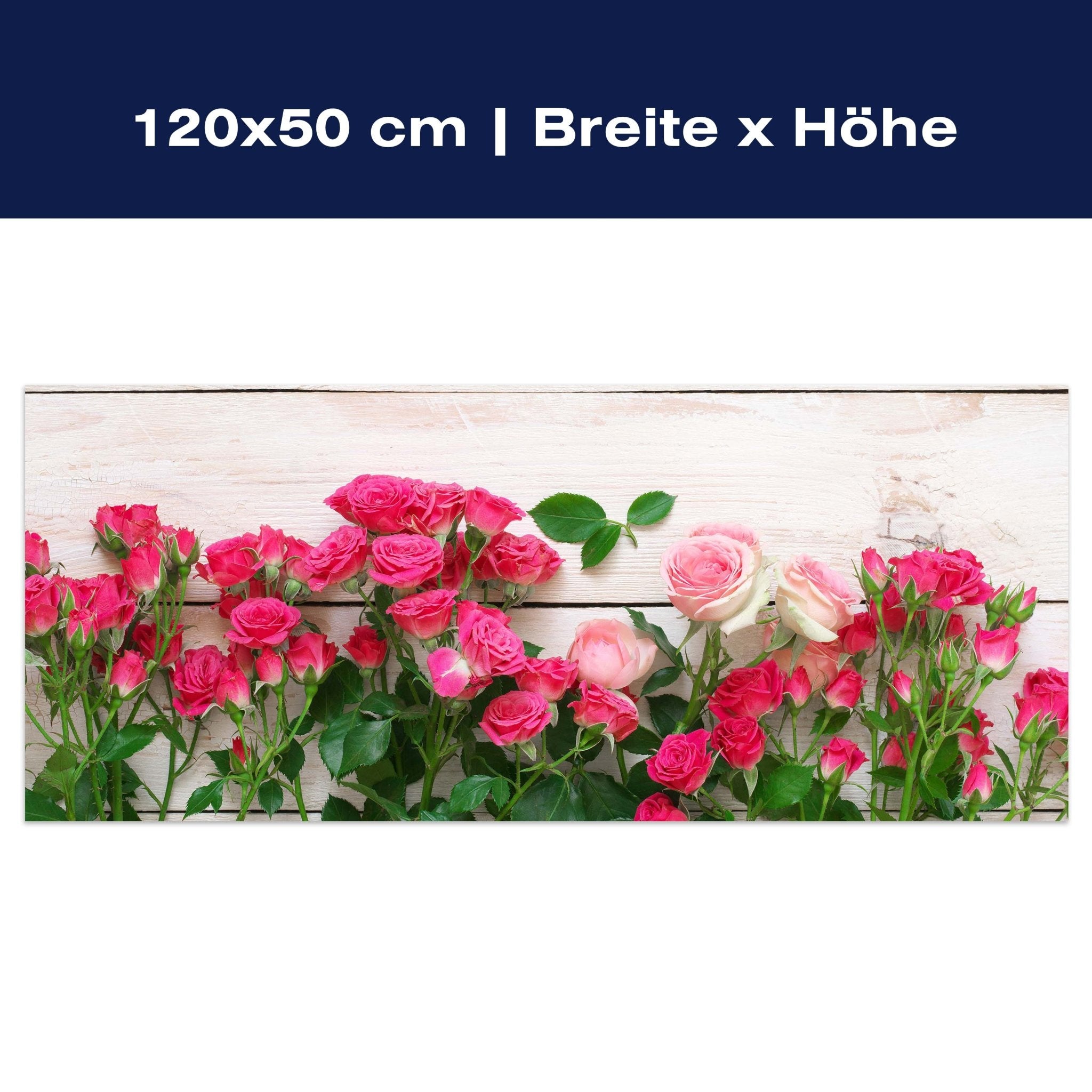 Leinwandbild Rosa und karminrote Rosen M1034 Leinwandbild Rosa und karminrote Rosen M1034