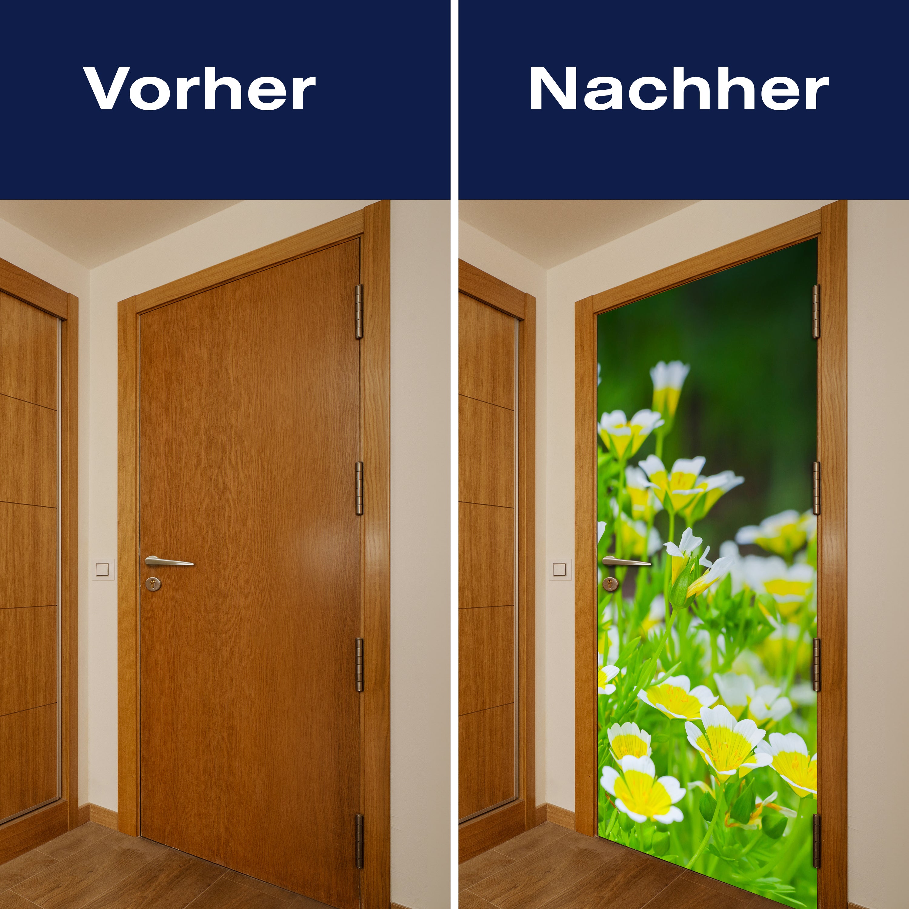 Türtapete Blumen, die im Sommergarten wachsen M1039 - Bild 10 Türtapete Blumen, die im Sommergarten wachsen M1039 - Bild 10