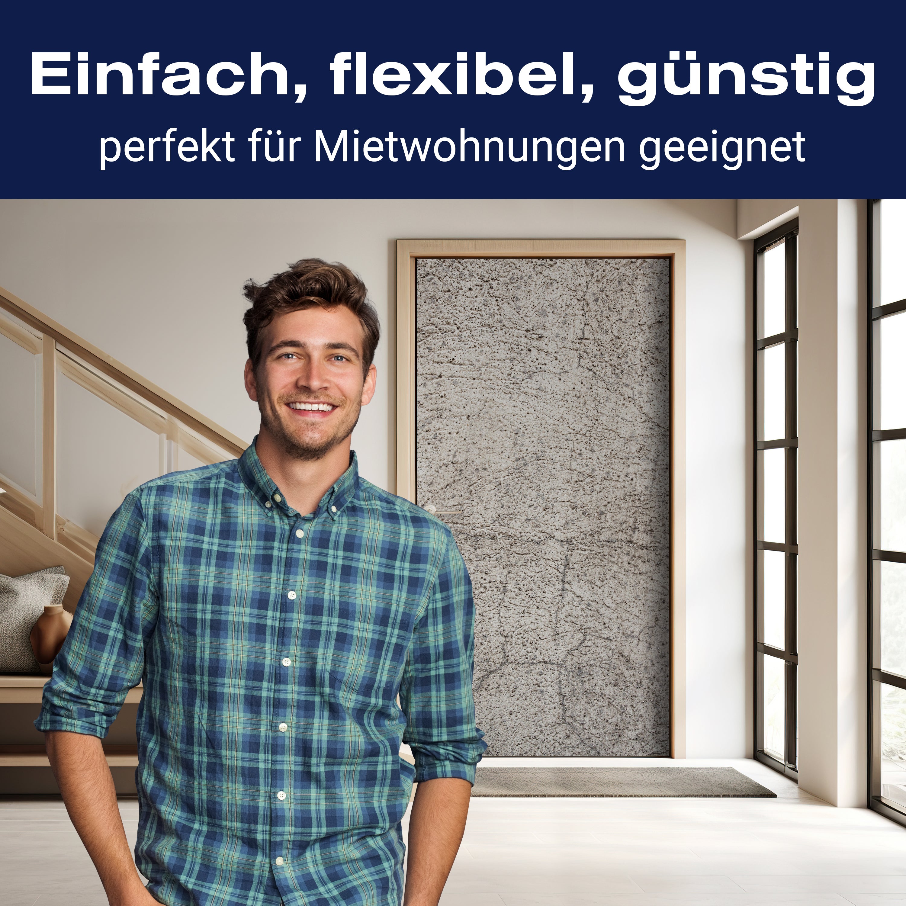 Türtapete Dunkelgrauer Stein M1050 - Bild 3 Türtapete Dunkelgrauer Stein M1050 - Bild 3