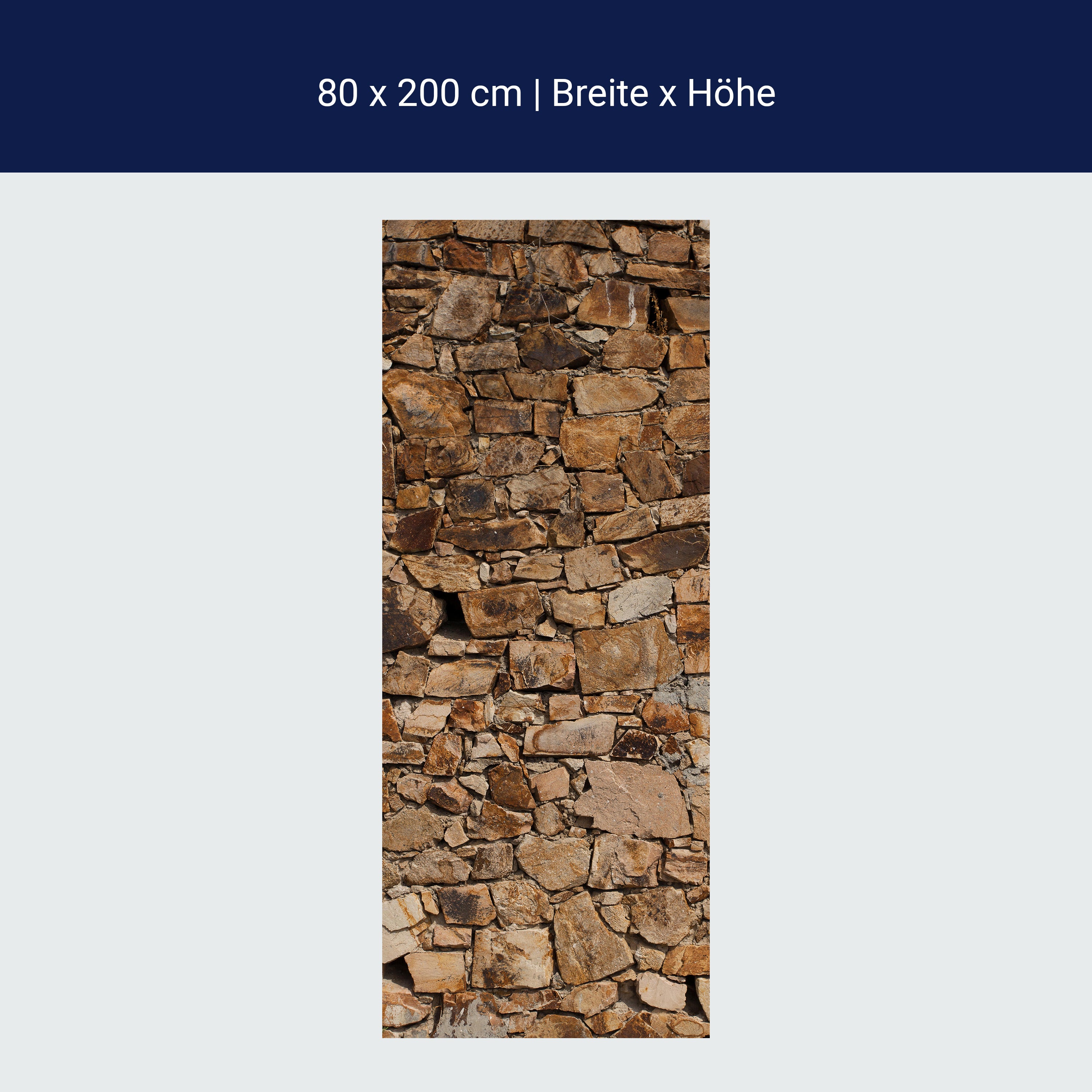 Türtapete Robuste alte Mauer M1052 Türtapete Robuste alte Mauer M1052