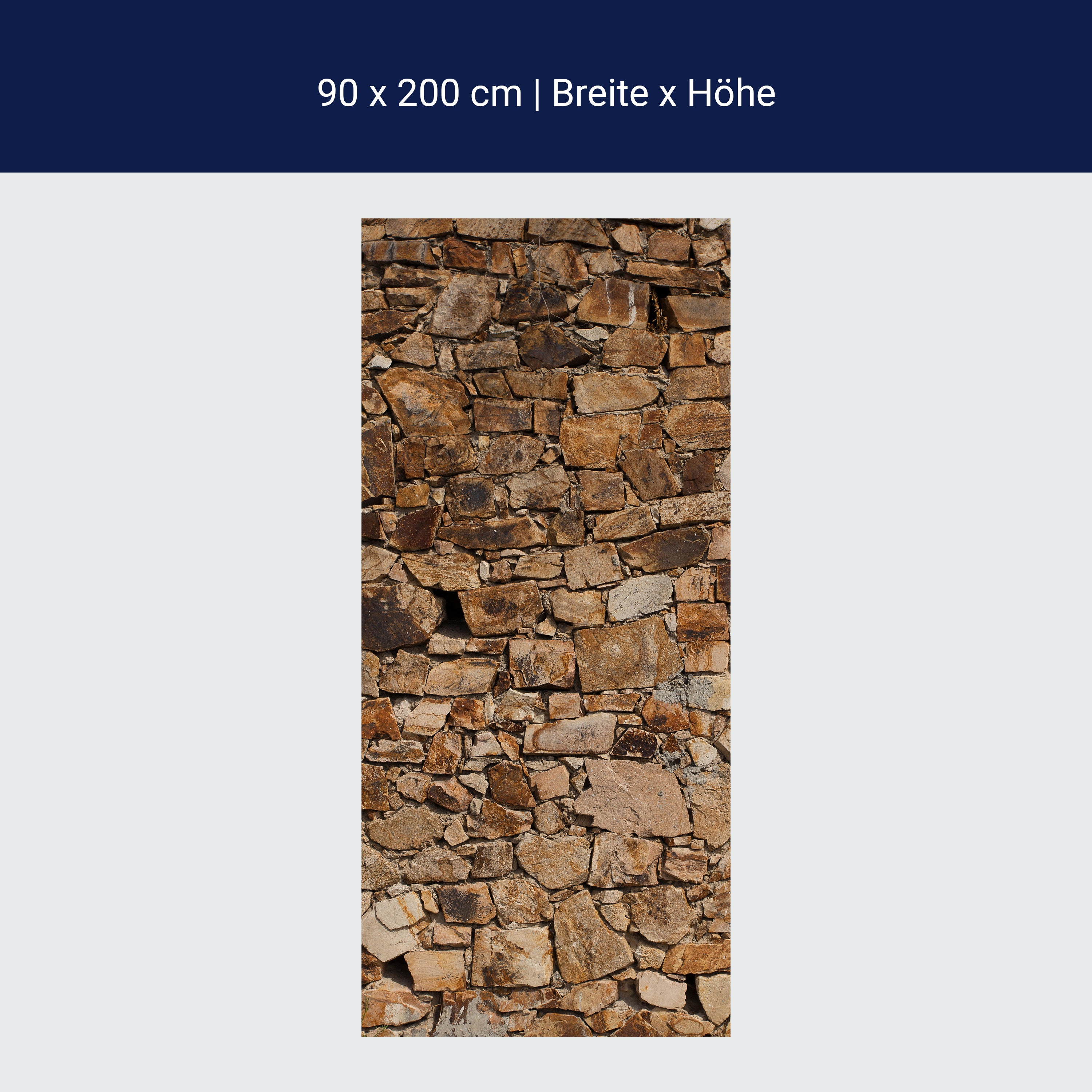 Türtapete Robuste alte Mauer M1052 Türtapete Robuste alte Mauer M1052