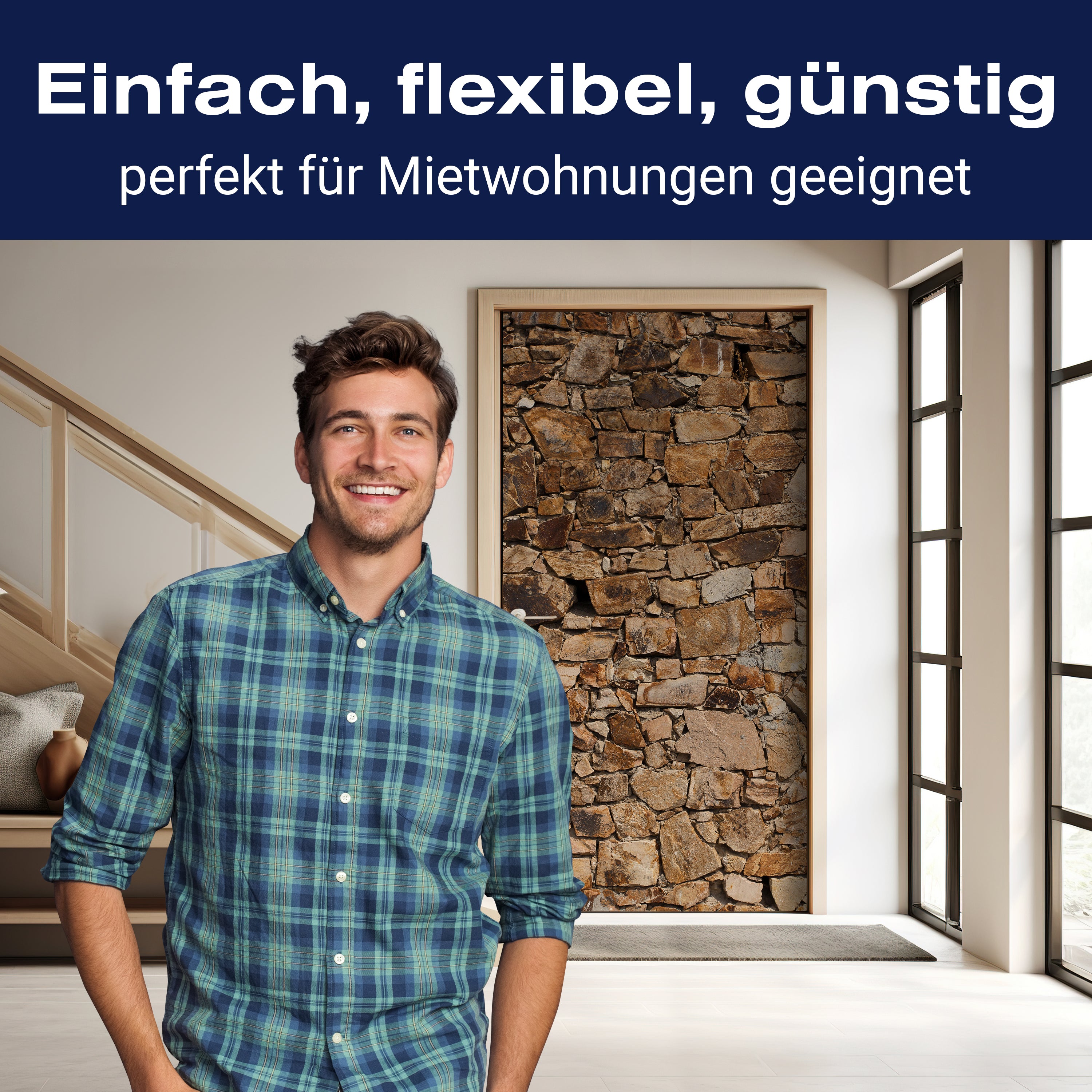 Türtapete Robuste alte Mauer M1052 - Bild 3 Türtapete Robuste alte Mauer M1052 - Bild 3