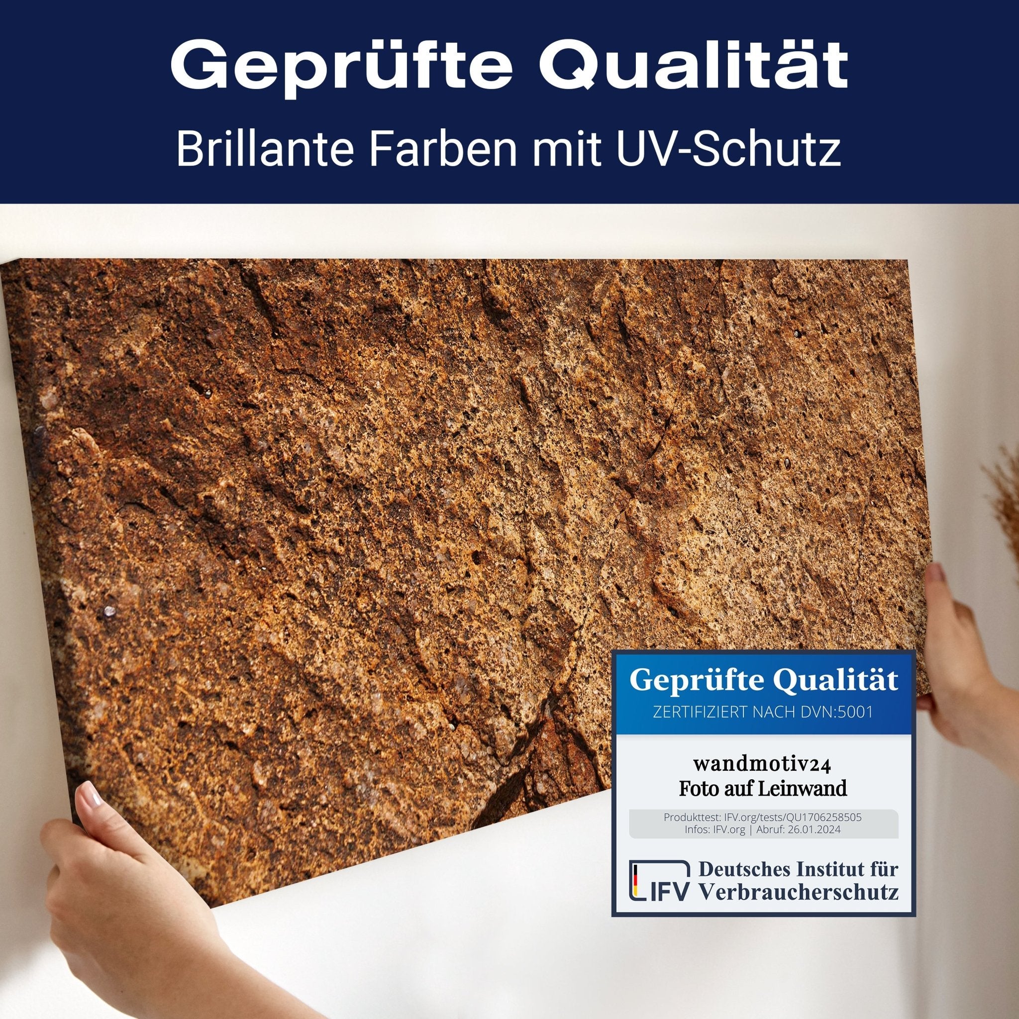 Leinwandbild Stein gelb-rote Farbe M1054 kaufen - Bild 4 Leinwandbild Stein gelb-rote Farbe M1054 kaufen - Bild 4