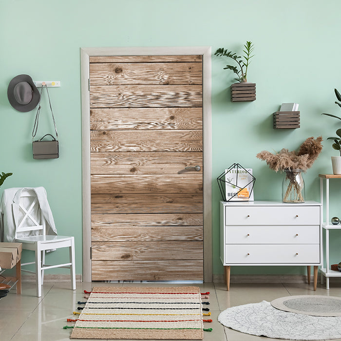 Türtapete Zimmer aus Holzbohlen M1055 - Bild 1 Türtapete Zimmer aus Holzbohlen M1055 - Bild 1