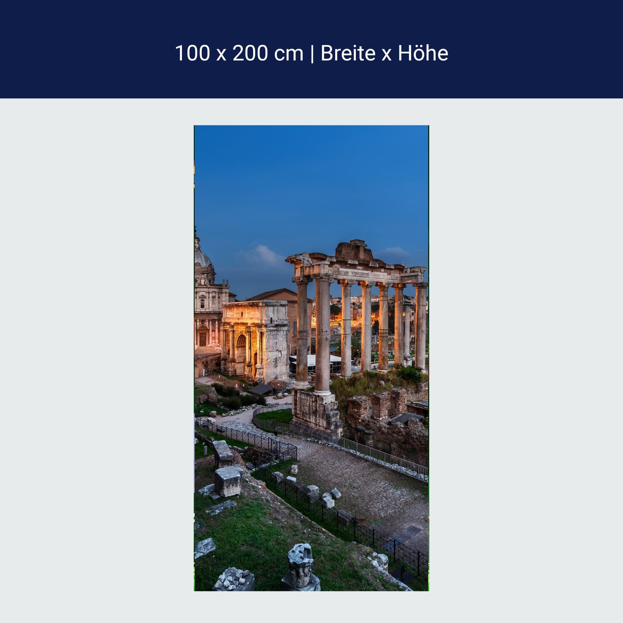 Türtapete Panorama des römischen Forums M1056 Türtapete Panorama des römischen Forums M1056