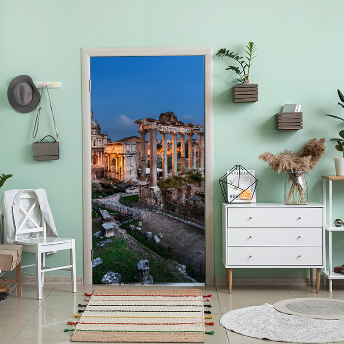 Türtapete Panorama des römischen Forums M1056 - Bild 1 Türtapete Panorama des römischen Forums M1056 - Bild 1