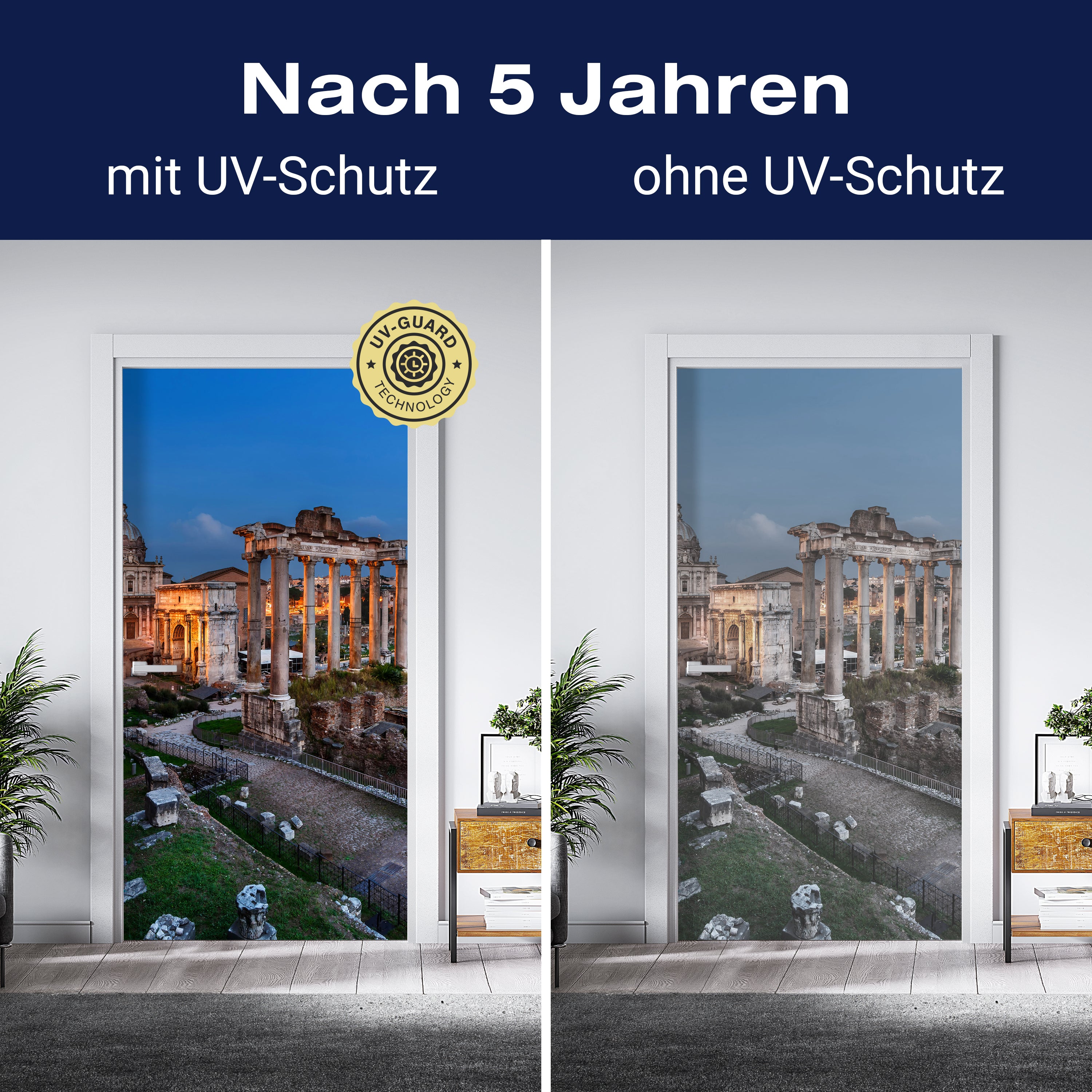 Türtapete Panorama des römischen Forums M1056 - Bild 4 Türtapete Panorama des römischen Forums M1056 - Bild 4