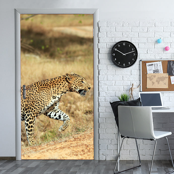 Türtapete Sri-Lankischer Leopard M1058 - Bild 1 Türtapete Sri-Lankischer Leopard M1058 - Bild 1