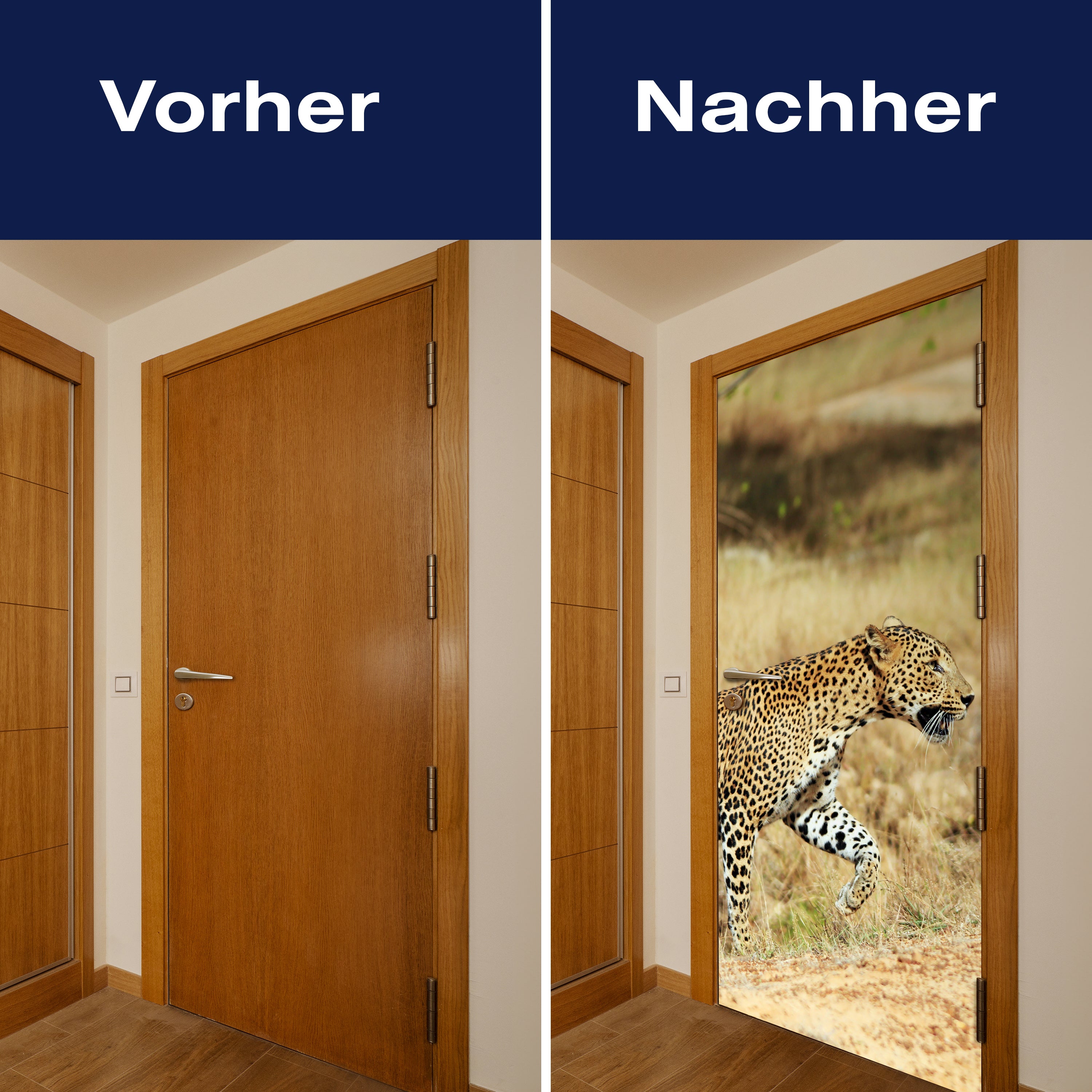 Türtapete Sri-Lankischer Leopard M1058 - Bild 10 Türtapete Sri-Lankischer Leopard M1058 - Bild 10