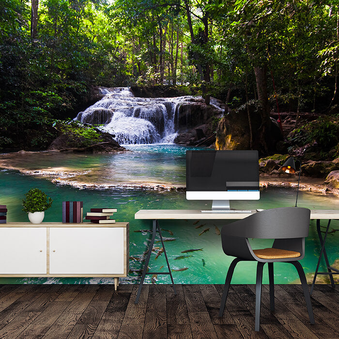 Fototapete Wasserfall, Thailand M1059 - Bild 1 Fototapete Wasserfall, Thailand M1059 - Bild 1