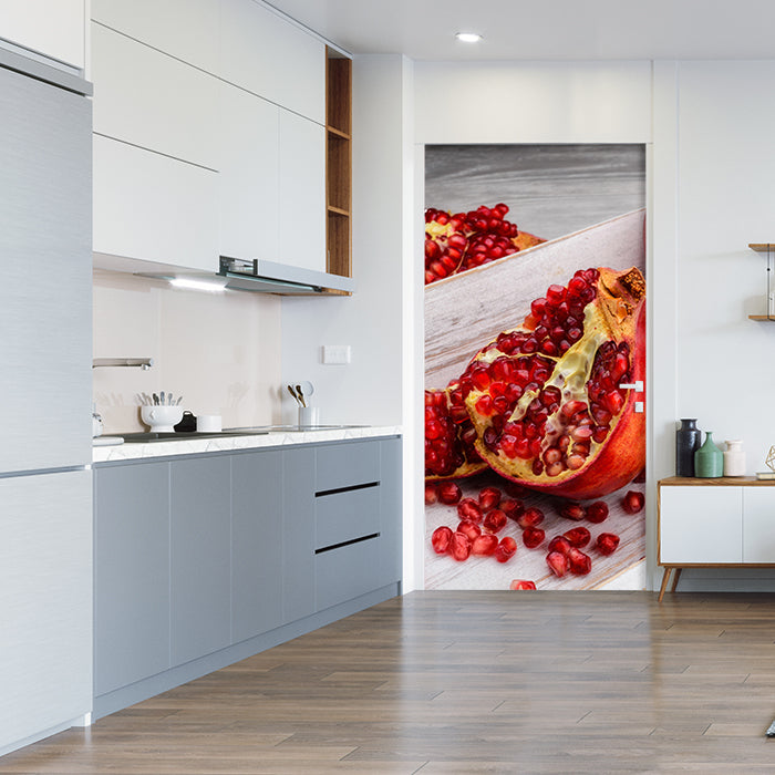 Türtapete Rote Granatapfelfrüchte M1063 - Bild 1 Türtapete Rote Granatapfelfrüchte M1063 - Bild 1