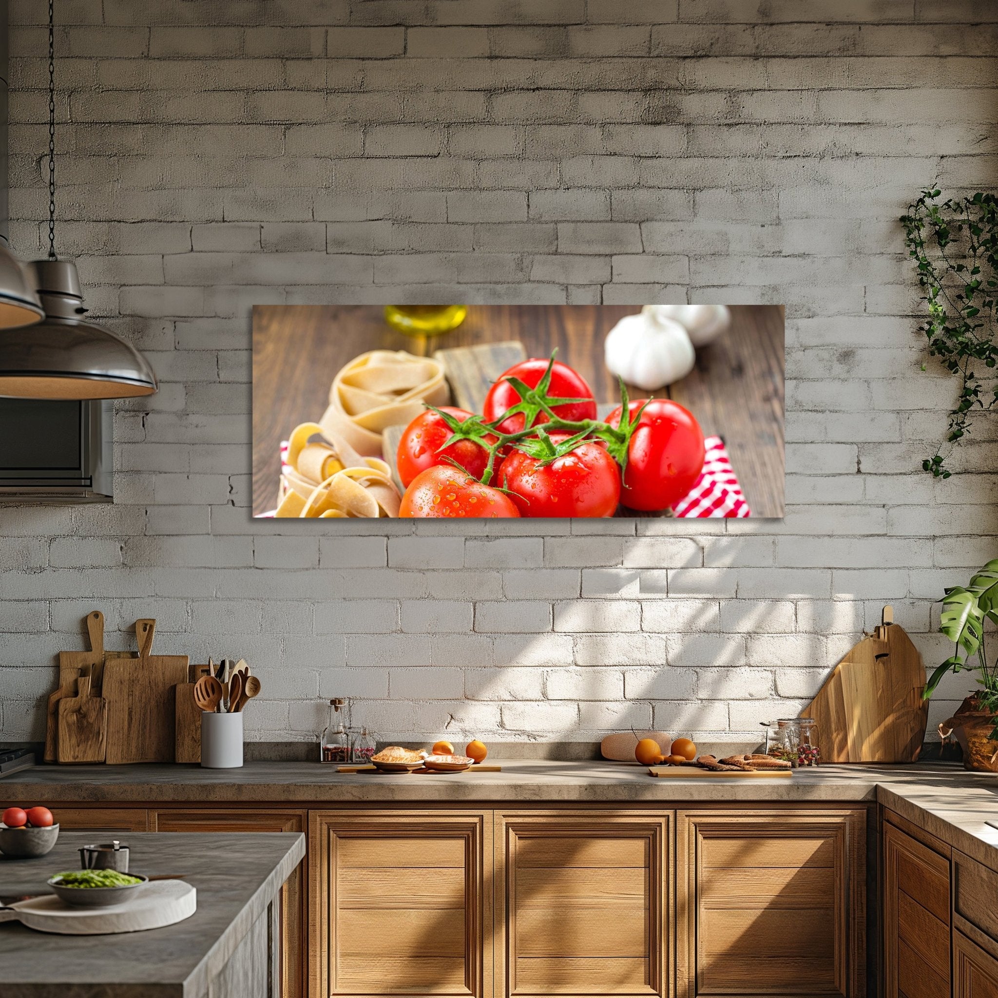 Leinwandbild Tomaten und Nudeln M1064 kaufen - Bild 2 Leinwandbild Tomaten und Nudeln M1064 kaufen - Bild 2