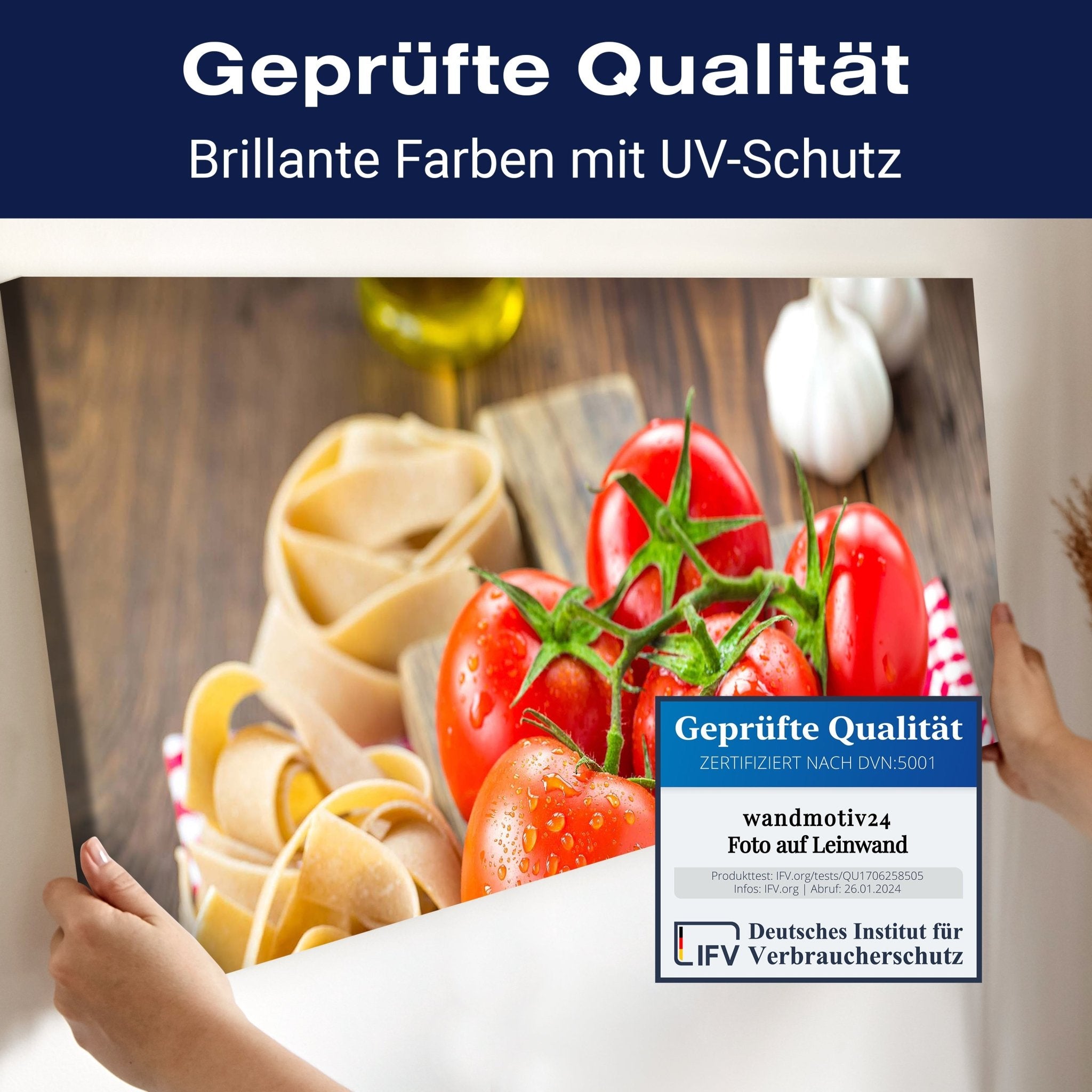 Leinwandbild Tomaten und Nudeln M1064 kaufen - Bild 4 Leinwandbild Tomaten und Nudeln M1064 kaufen - Bild 4