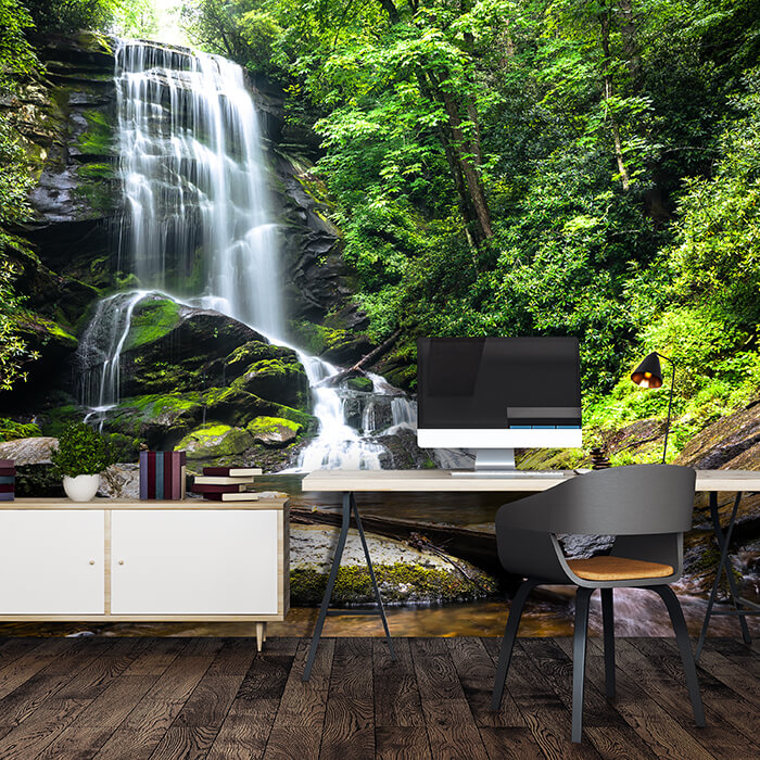 Fototapete Natur-wasserfall Bach Dschungel M1066 - Bild 1 Fototapete Natur-wasserfall Bach Dschungel M1066 - Bild 1