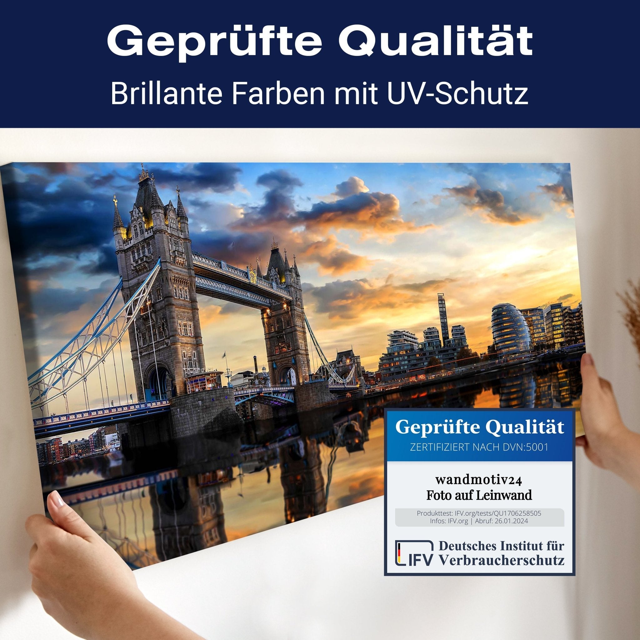 Leinwandbild London Tower Bridge, England, Themse M1068 kaufen - Bild 4 Leinwandbild London Tower Bridge, England, Themse M1068 kaufen - Bild 4