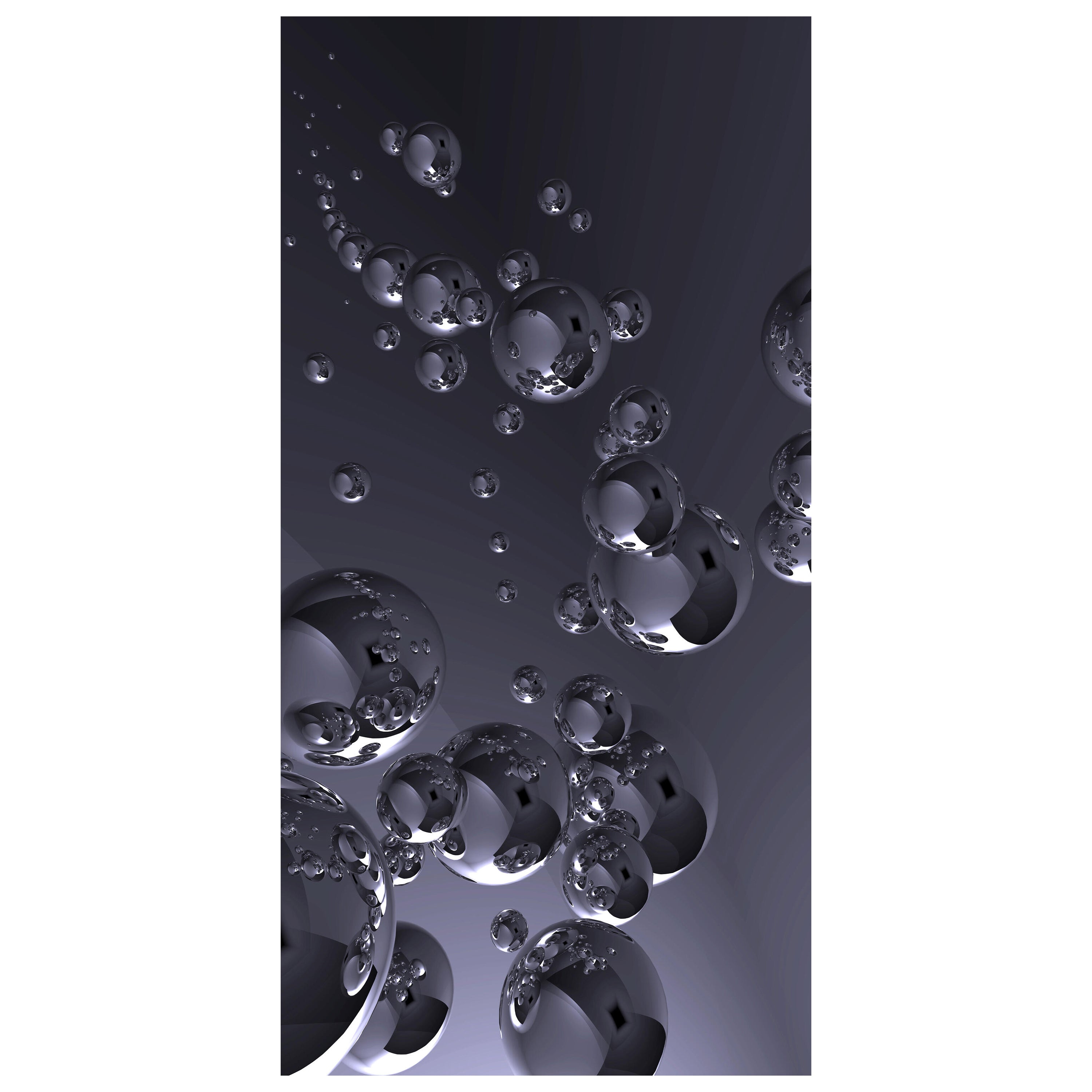 Türtapete Metallische Kugeln, Chrom, Bälle, Blasen M1069 - Bild 2 Türtapete Metallische Kugeln, Chrom, Bälle, Blasen M1069 - Bild 2