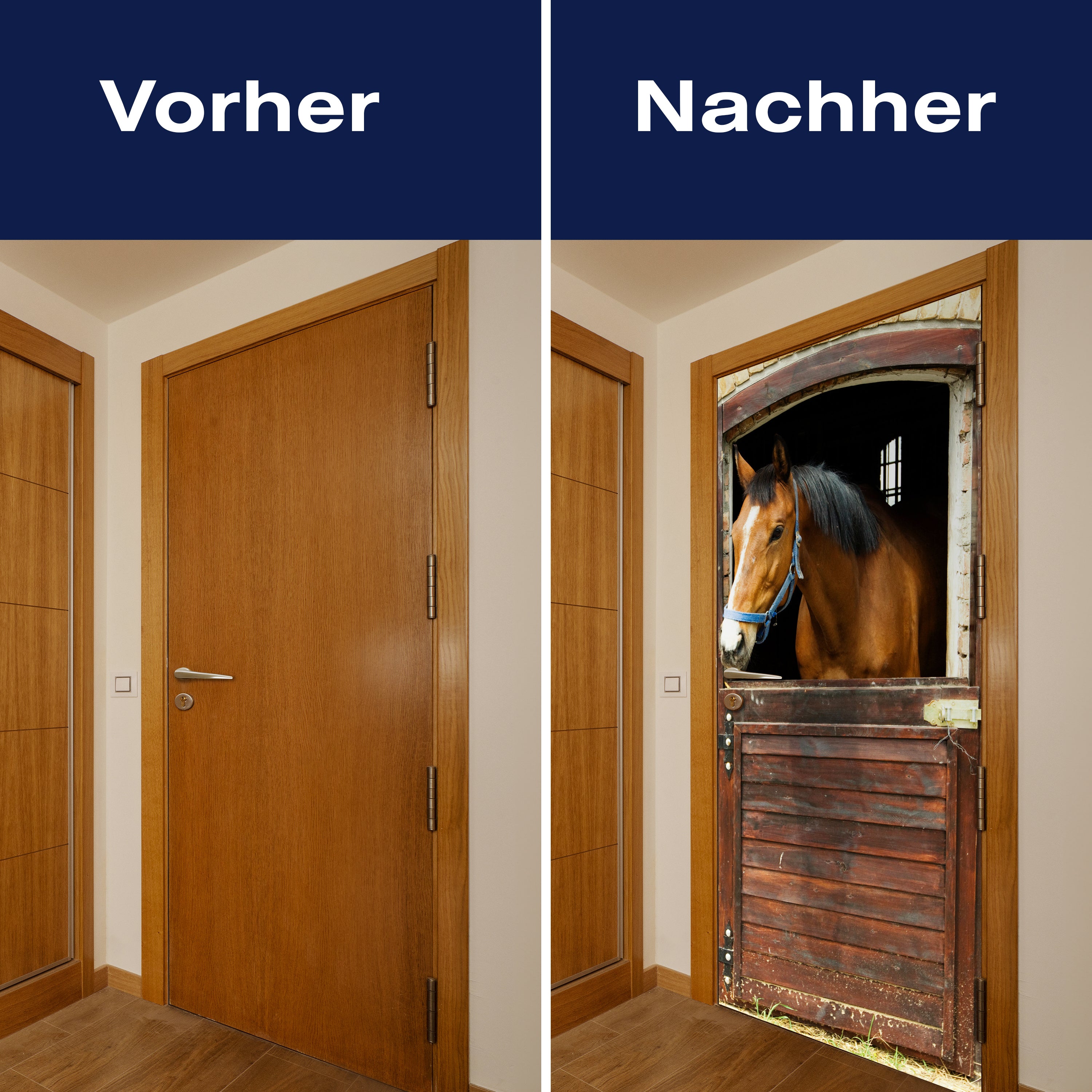 Türtapete Pferd an Stall-tür, Pferde, Tiere, Holz M1070 - Bild 10 Türtapete Pferd an Stall-tür, Pferde, Tiere, Holz M1070 - Bild 10