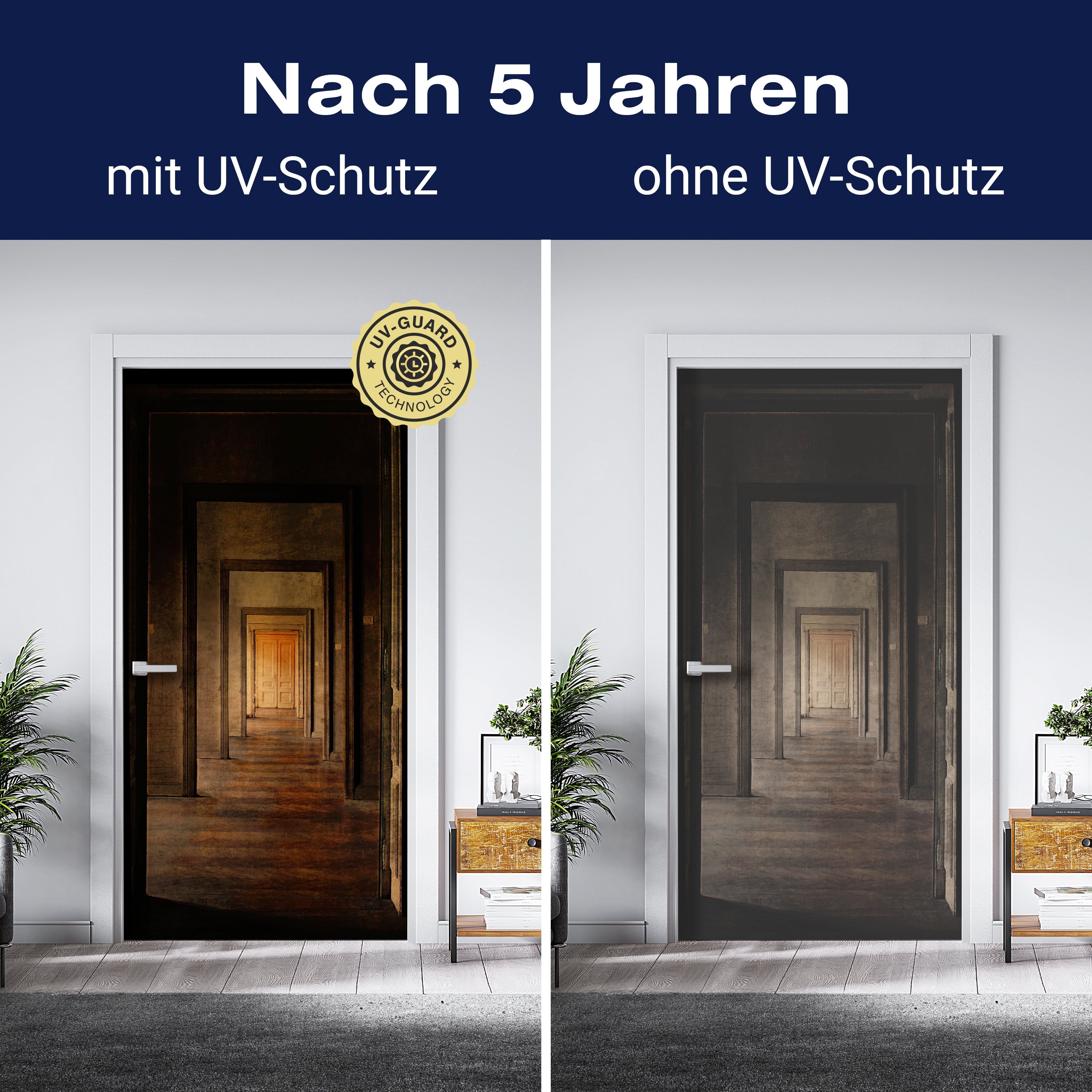 Türtapete Türen Flur, Holz, Tür, Rustikal, Parkett M1073 - Bild 4 Türtapete Türen Flur, Holz, Tür, Rustikal, Parkett M1073 - Bild 4