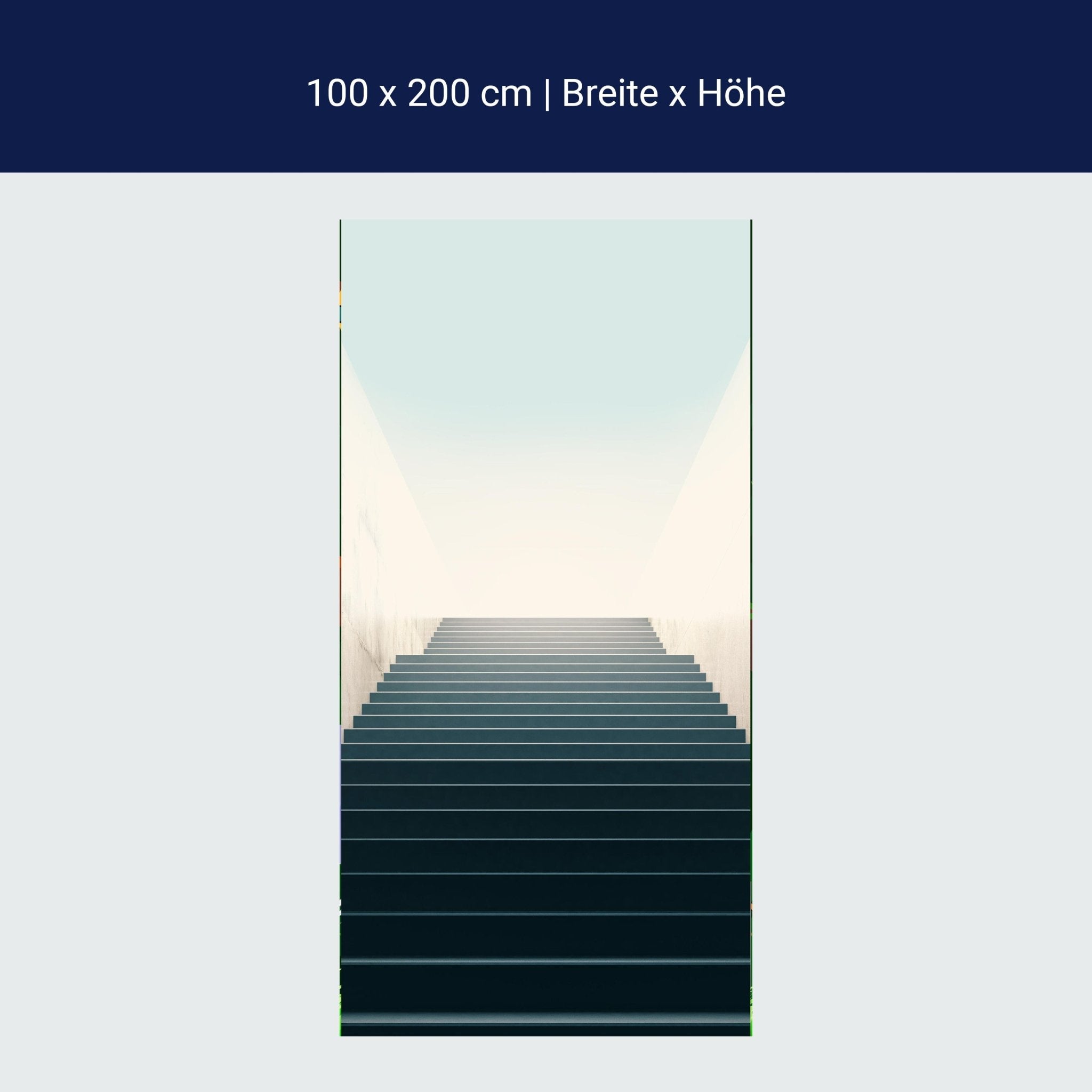 Türtapete Treppe in den Himmel, Licht & Schatten M1086 Türtapete Treppe in den Himmel, Licht & Schatten M1086