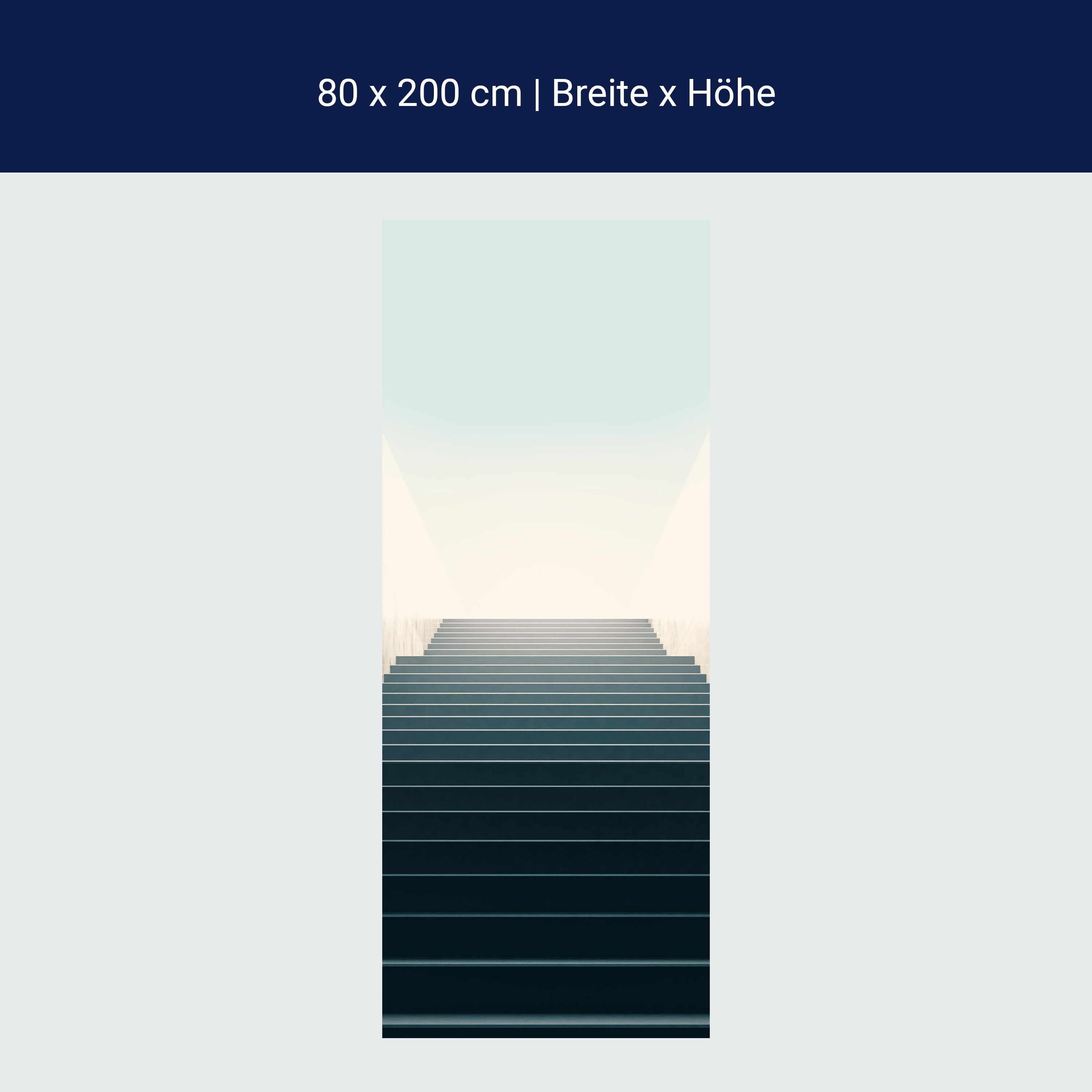 Türtapete Treppe in den Himmel, Licht & Schatten M1086 Türtapete Treppe in den Himmel, Licht & Schatten M1086