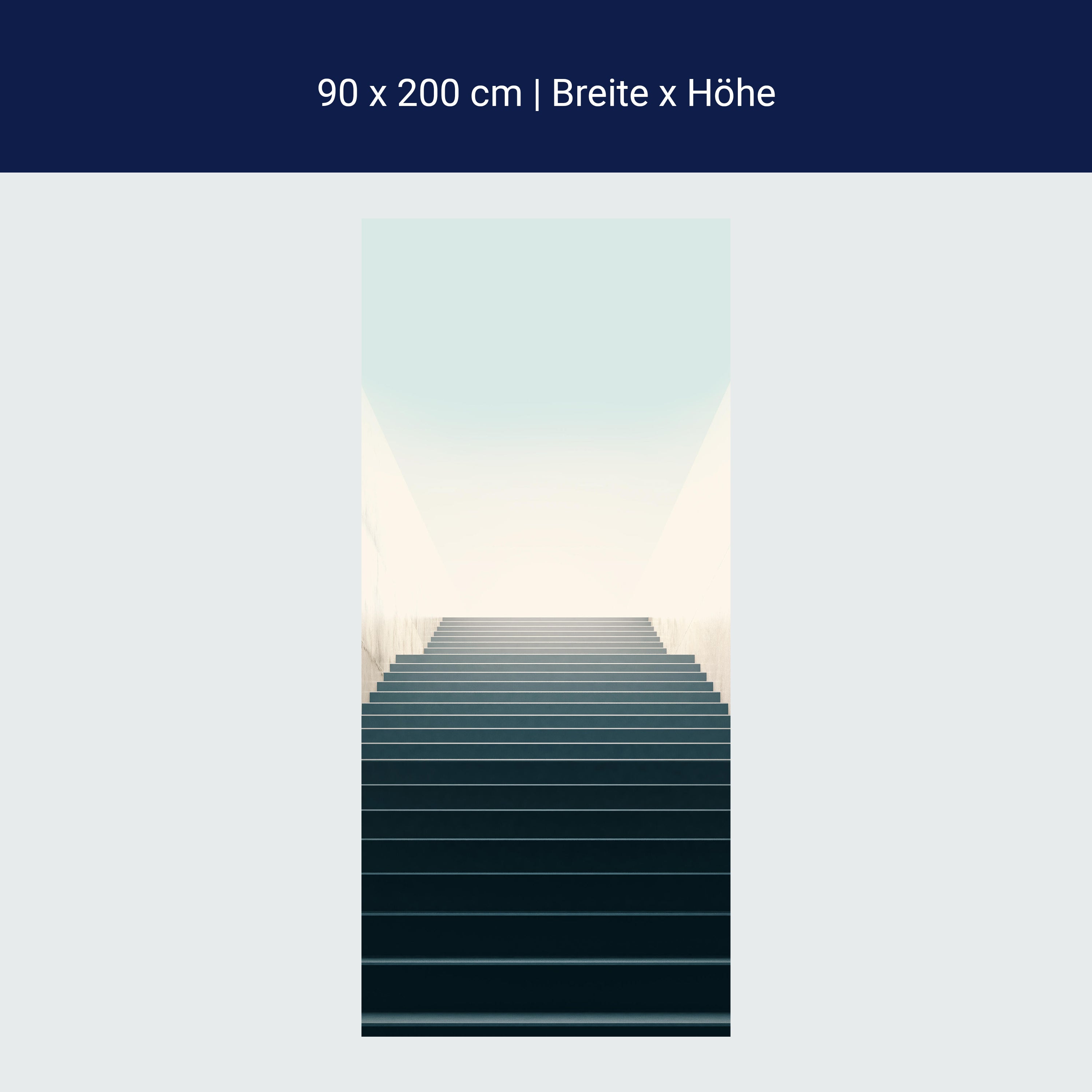 Türtapete Treppe in den Himmel, Licht & Schatten M1086 Türtapete Treppe in den Himmel, Licht & Schatten M1086