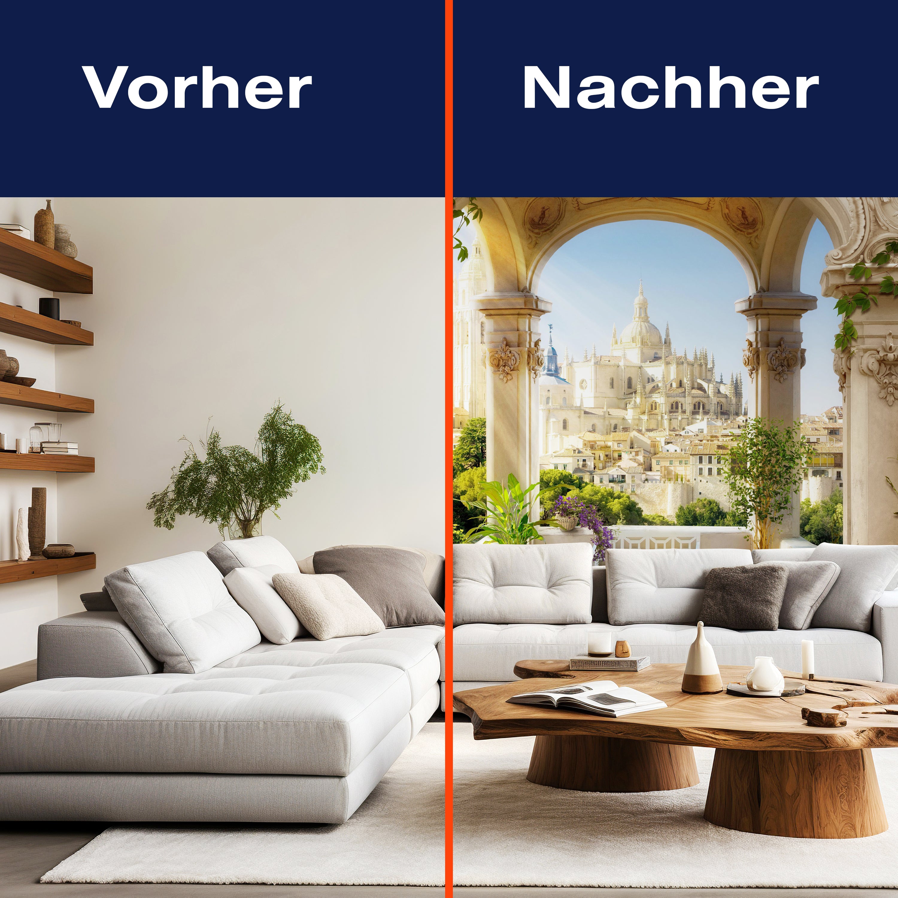 Fototapete Terrasse Stadtblick Säulen M1094 - Bild 9 Fototapete Terrasse Stadtblick Säulen M1094 - Bild 9