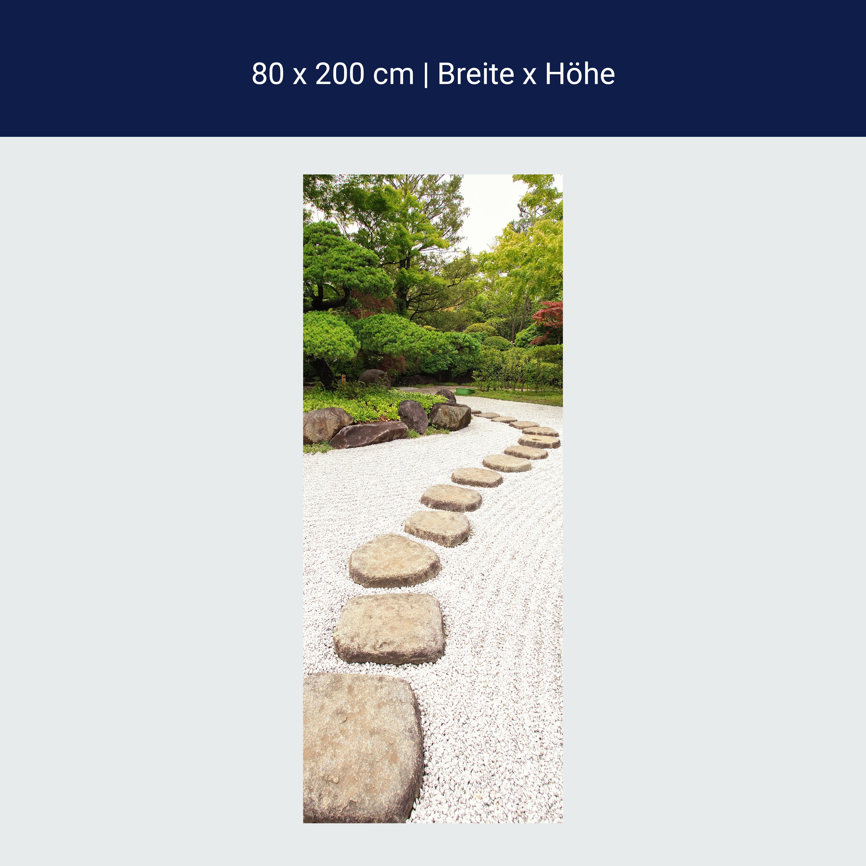 Türtapete Steine in einem Park, Kies, Garten M1095 Türtapete Steine in einem Park, Kies, Garten M1095