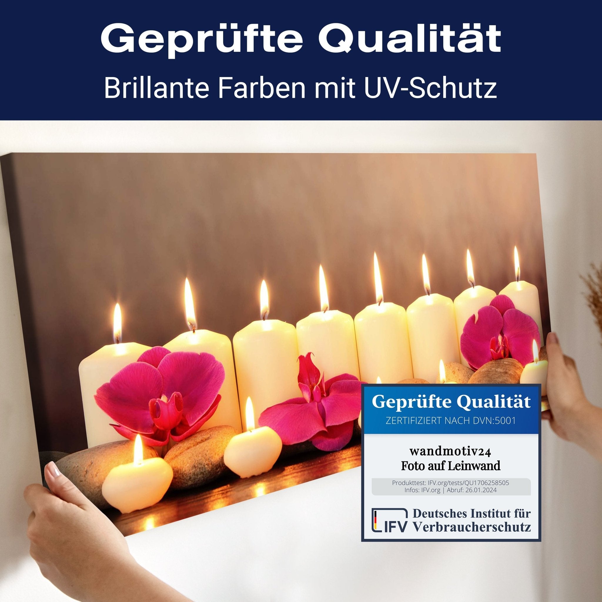 Leinwandbild Steine, Kerzen & Blüten, Wellness, Spa M1098 kaufen - Bild 4 Leinwandbild Steine, Kerzen & Blüten, Wellness, Spa M1098 kaufen - Bild 4