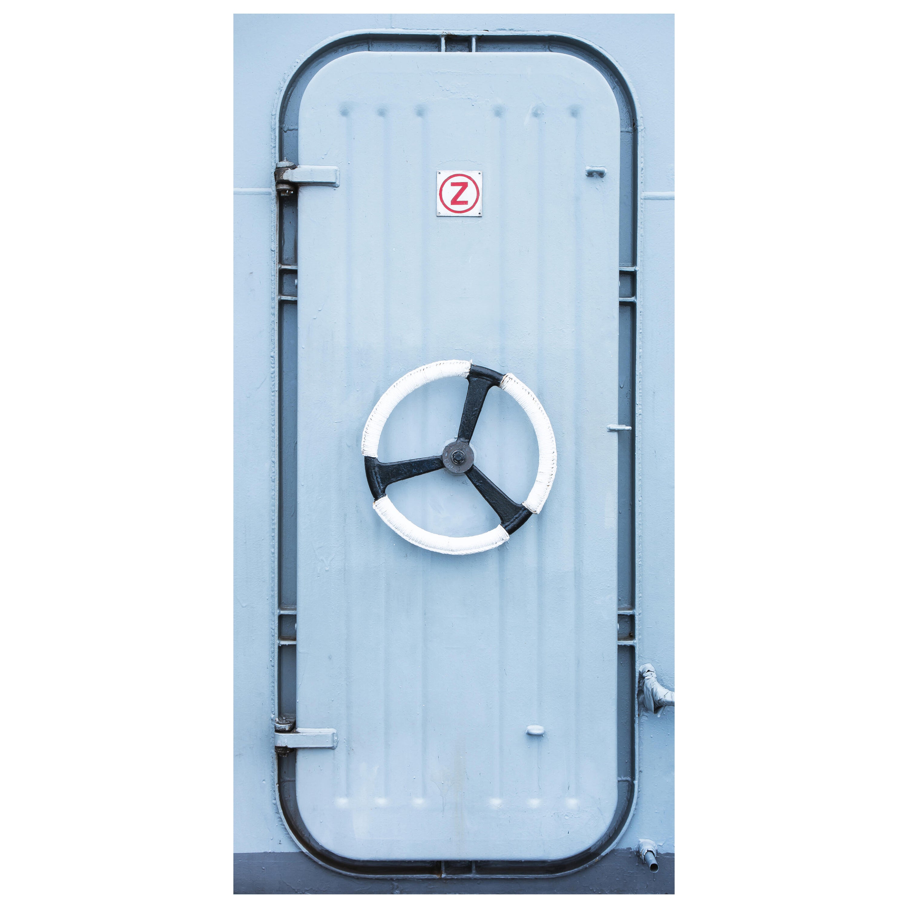 Türtapete Schiffs-schleuse Blau, Dreh-rad, Tür M1098 - Bild 2 Türtapete Schiffs-schleuse Blau, Dreh-rad, Tür M1098 - Bild 2