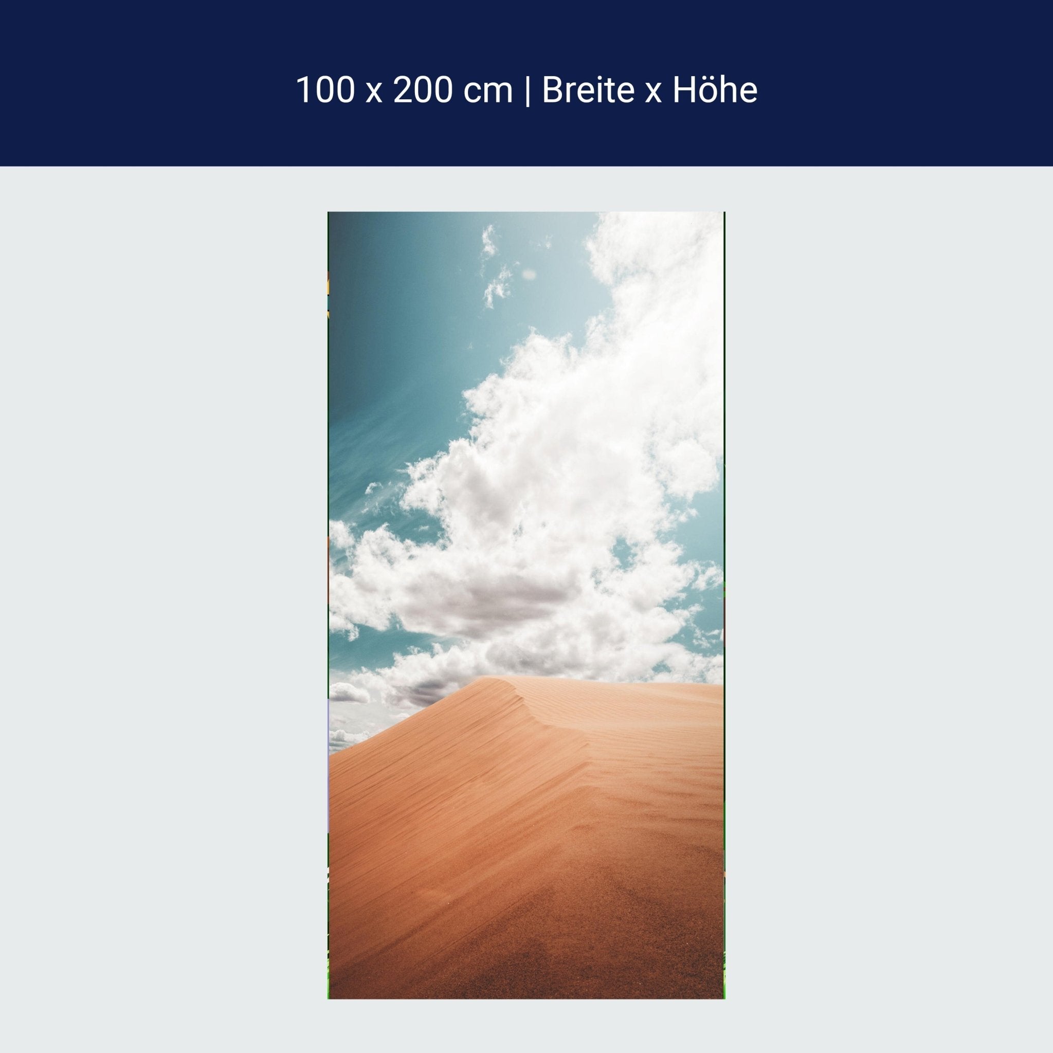 Türtapete Düne in den Himmel, Sand, Wüste, Wolken M1099 Türtapete Düne in den Himmel, Sand, Wüste, Wolken M1099