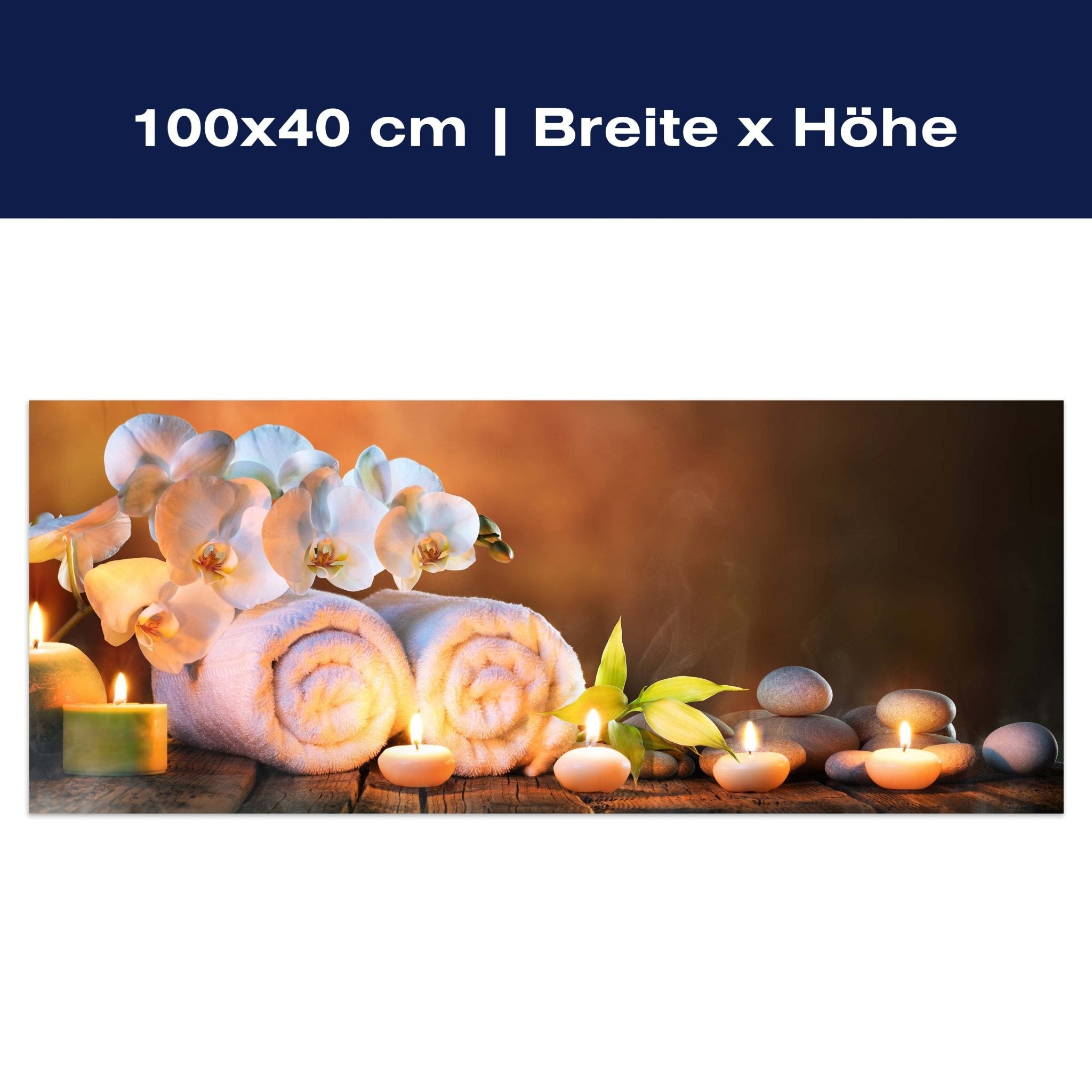 Leinwandbild Steine, Kerzen, Handtuch, Wellness, Spa M1101 Leinwandbild Steine, Kerzen, Handtuch, Wellness, Spa M1101