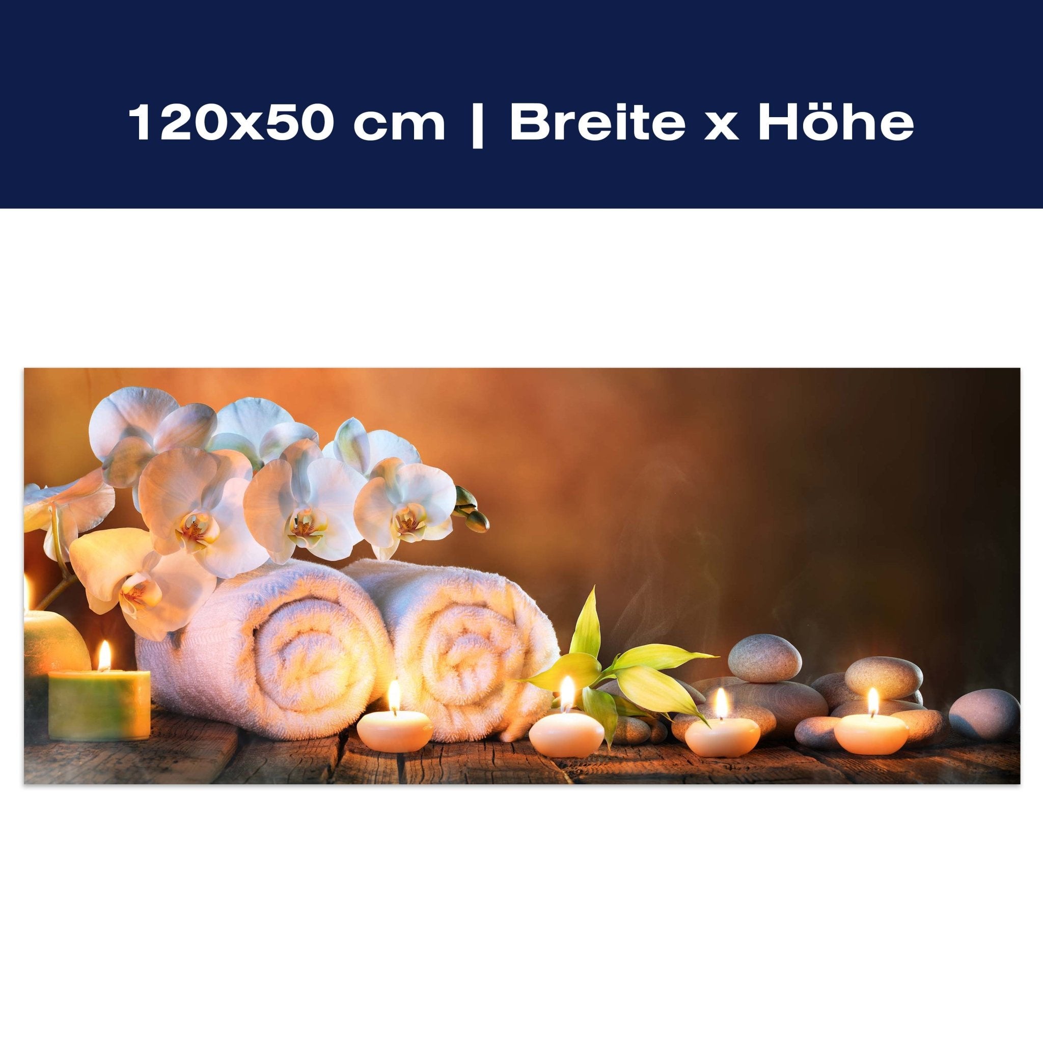 Leinwandbild Steine, Kerzen, Handtuch, Wellness, Spa M1101 Leinwandbild Steine, Kerzen, Handtuch, Wellness, Spa M1101