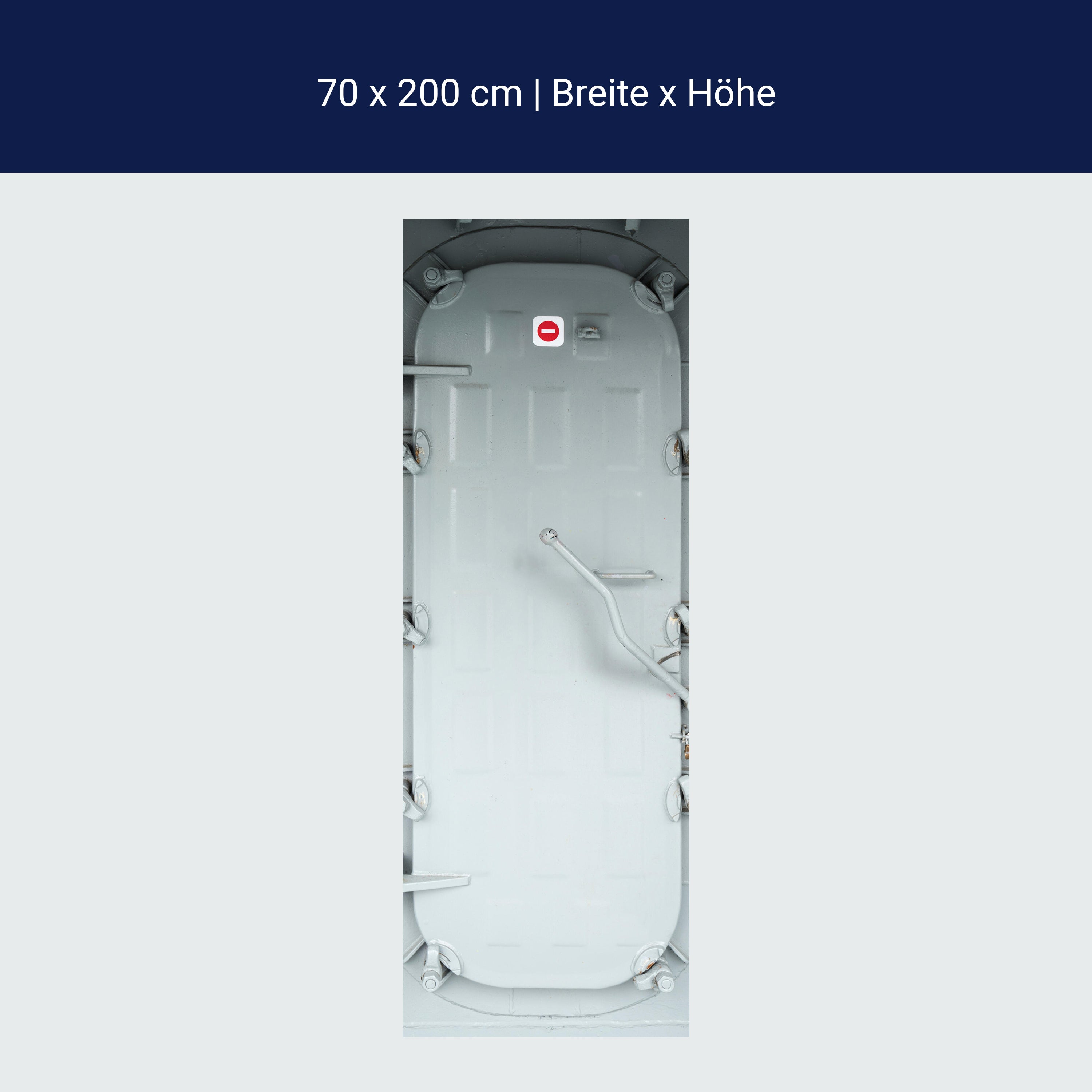 Türtapete Schiffs-schleuse, Grau, See-fahrt M1102 Türtapete Schiffs-schleuse, Grau, See-fahrt M1102