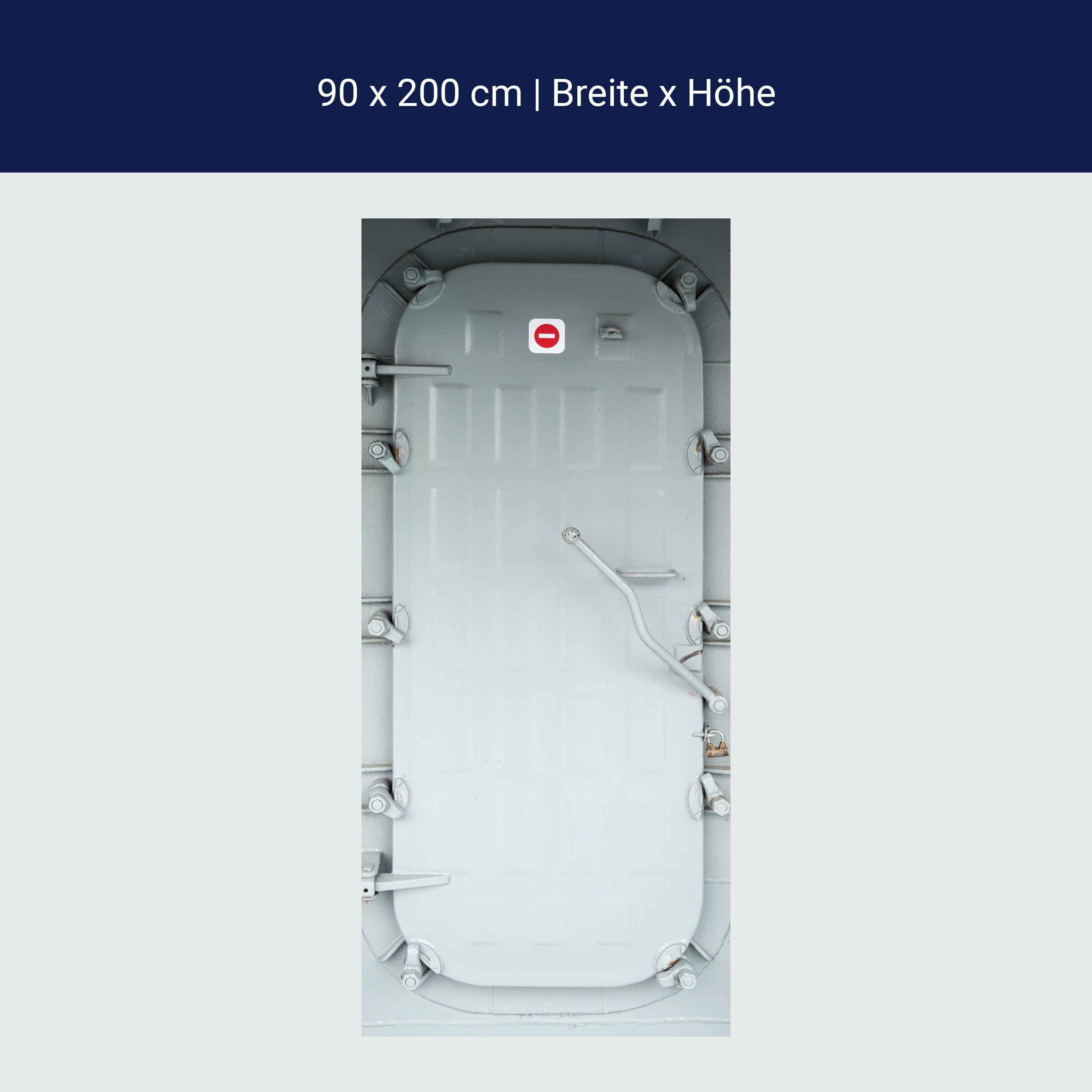 Türtapete Schiffs-schleuse, Grau, See-fahrt M1102 Türtapete Schiffs-schleuse, Grau, See-fahrt M1102