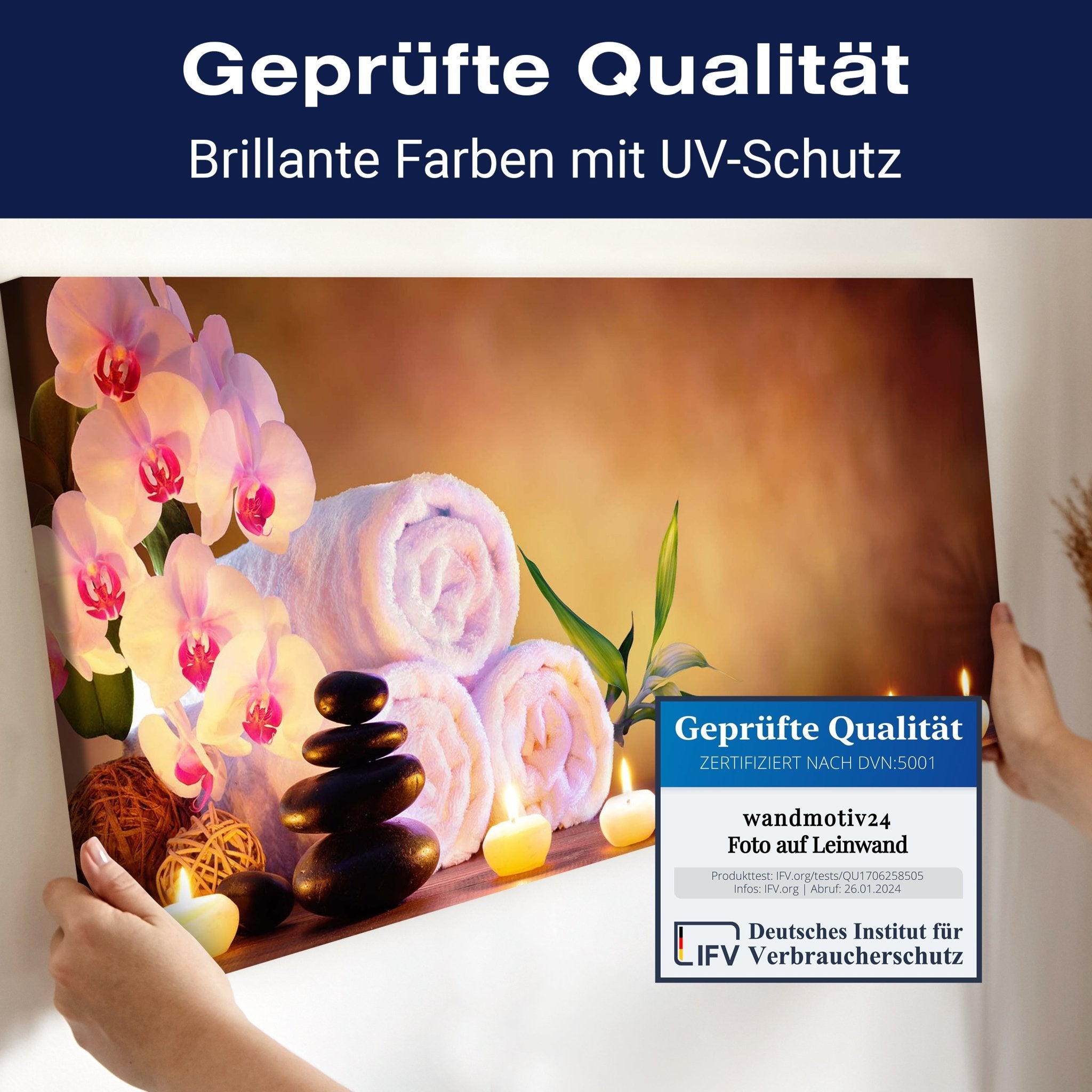 Leinwandbild Kerzen, Steine, Kirschblüten, Bambus M1104 kaufen - Bild 4 Leinwandbild Kerzen, Steine, Kirschblüten, Bambus M1104 kaufen - Bild 4