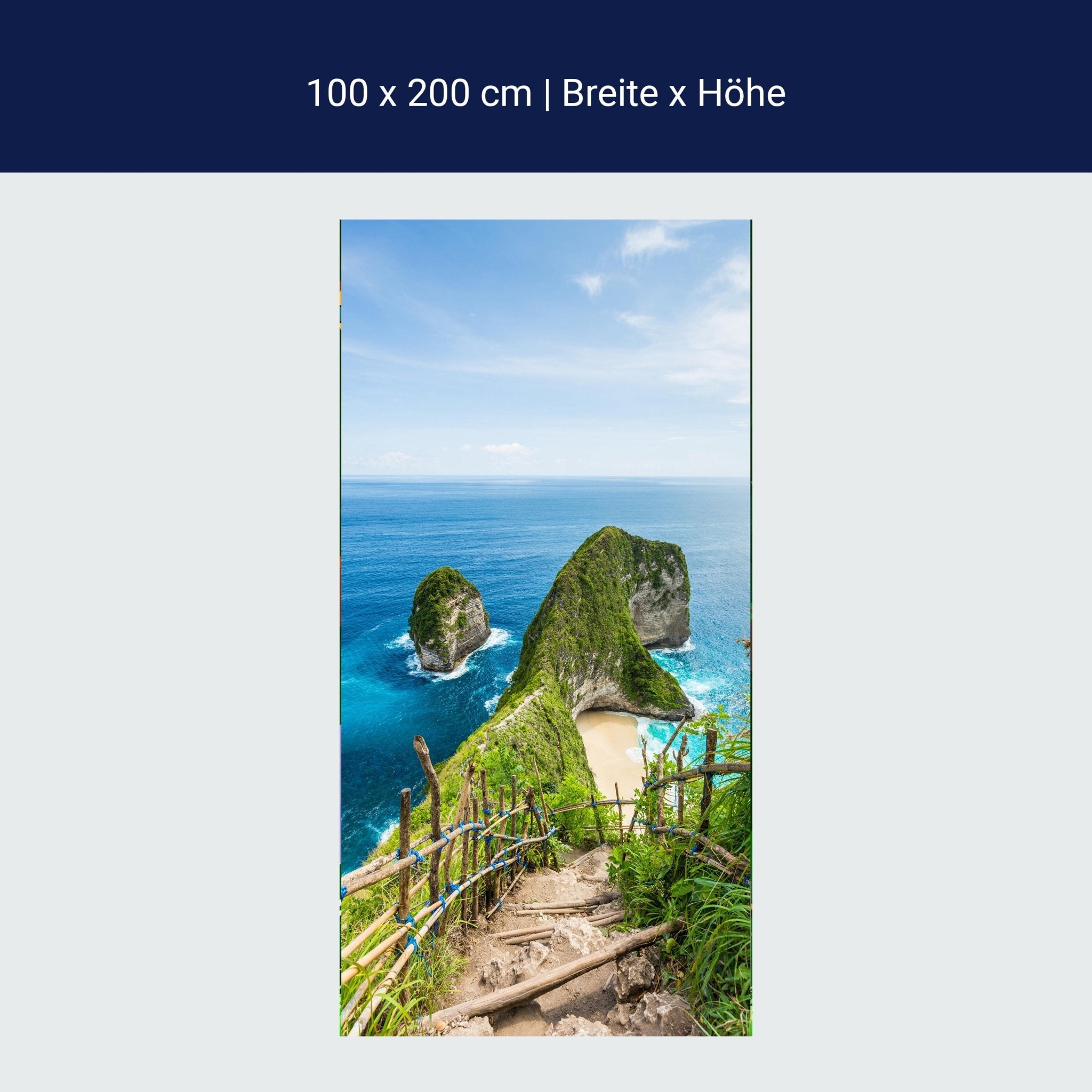 Türtapete Kelingking beach auf Bali, Asien, Urlaub M1104 Türtapete Kelingking beach auf Bali, Asien, Urlaub M1104