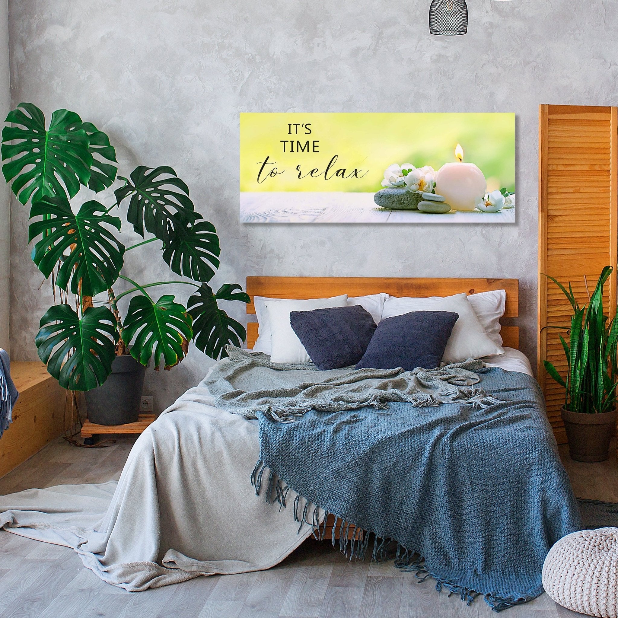 Leinwandbild Time to Relax, Steine, Kerzen, Blüten M1106 kaufen - Bild 2 Leinwandbild Time to Relax, Steine, Kerzen, Blüten M1106 kaufen - Bild 2