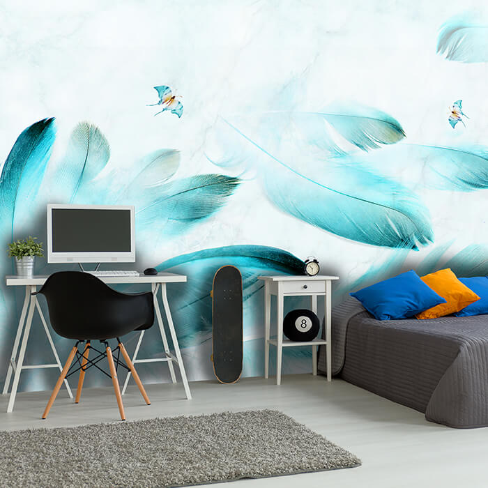 Fototapete Feder Muster 3D M1106 - Bild 1 Fototapete Feder Muster 3D M1106 - Bild 1