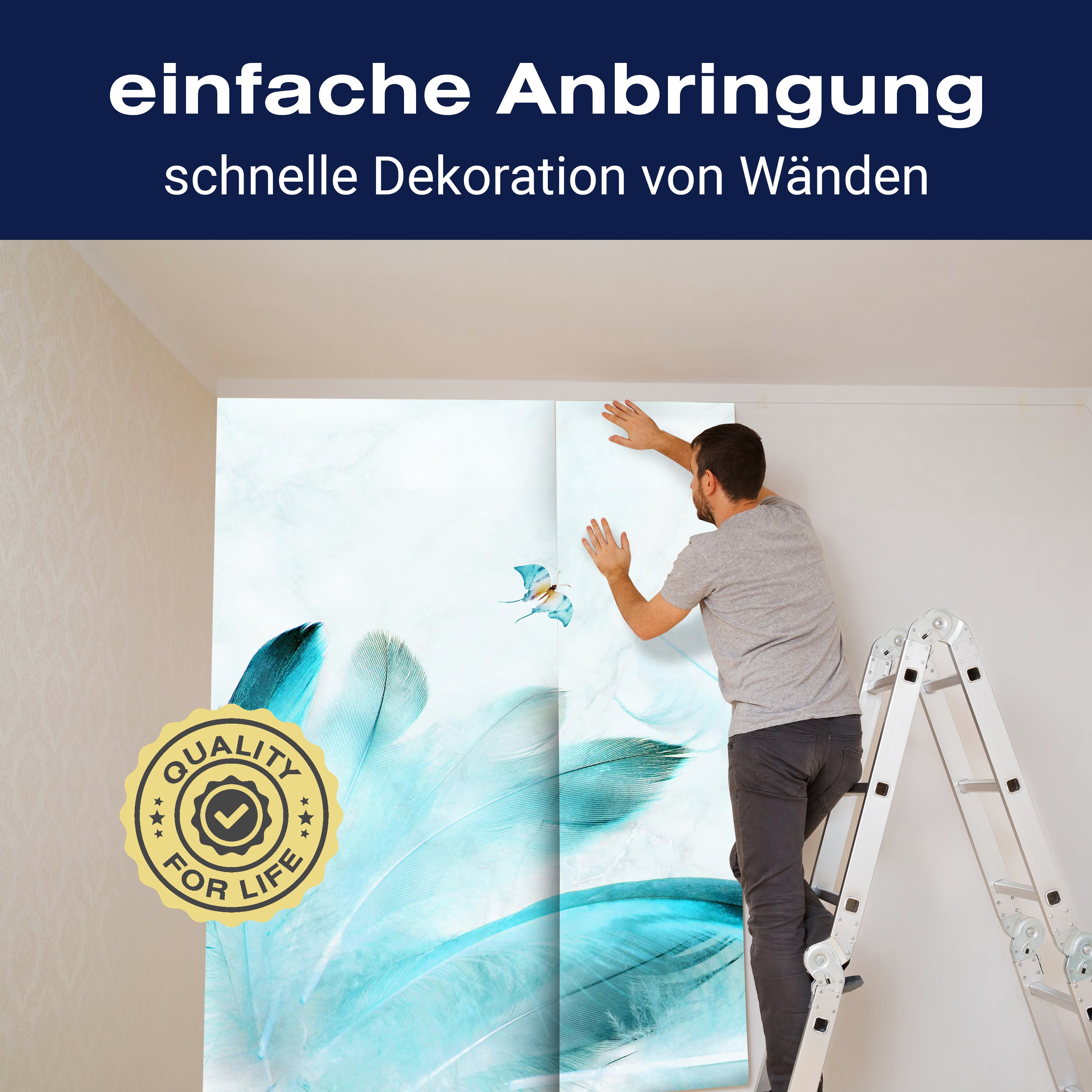 Fototapete Feder Muster 3D M1106 - Bild 3 Fototapete Feder Muster 3D M1106 - Bild 3