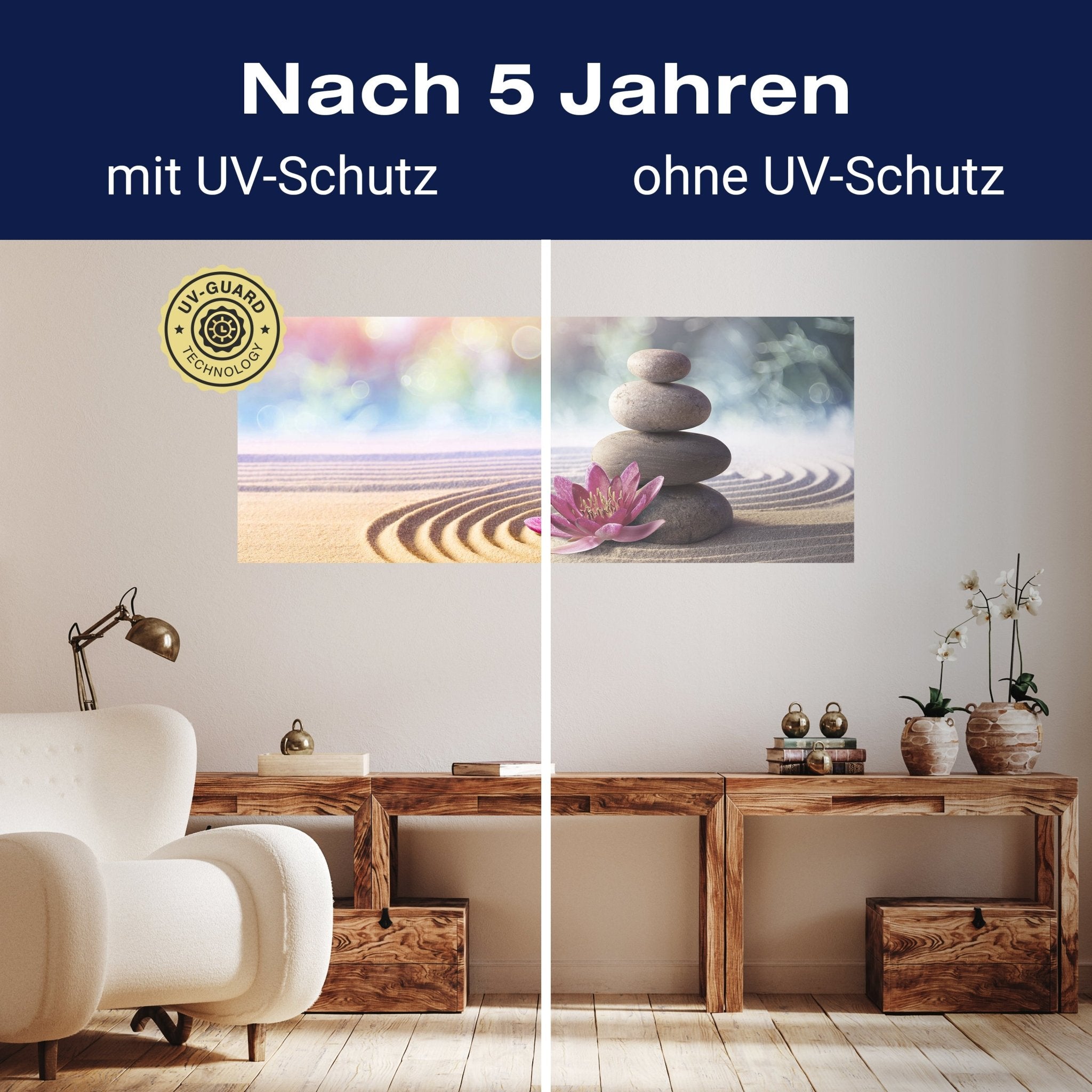 Leinwandbild Lotus, Steine, Sand, Kreise, Zen Garten M1107 kaufen - Bild 9 Leinwandbild Lotus, Steine, Sand, Kreise, Zen Garten M1107 kaufen - Bild 9