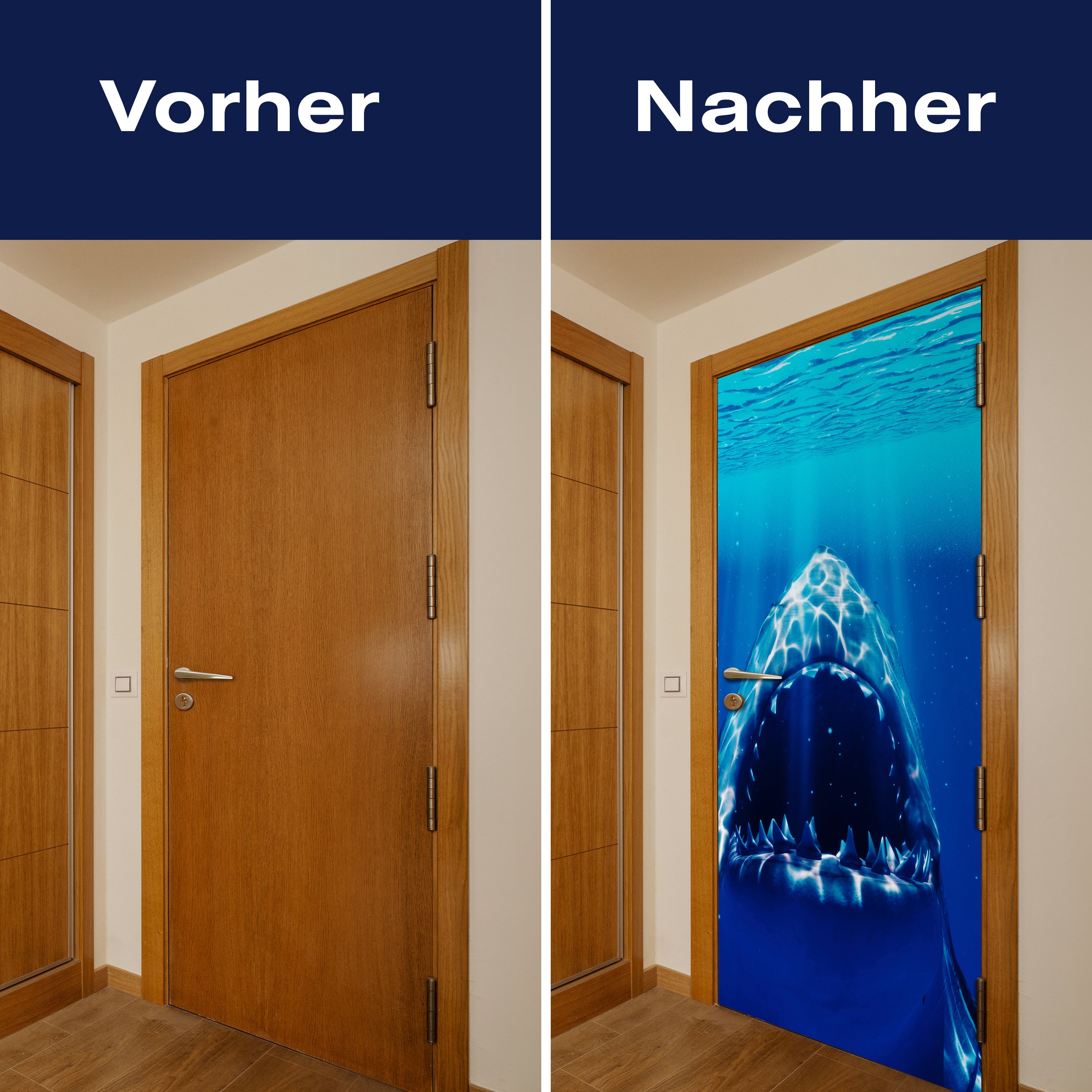 Türtapete Großer Weißer Hai Unter-wasser, Zähne M1107 - Bild 10 Türtapete Großer Weißer Hai Unter-wasser, Zähne M1107 - Bild 10