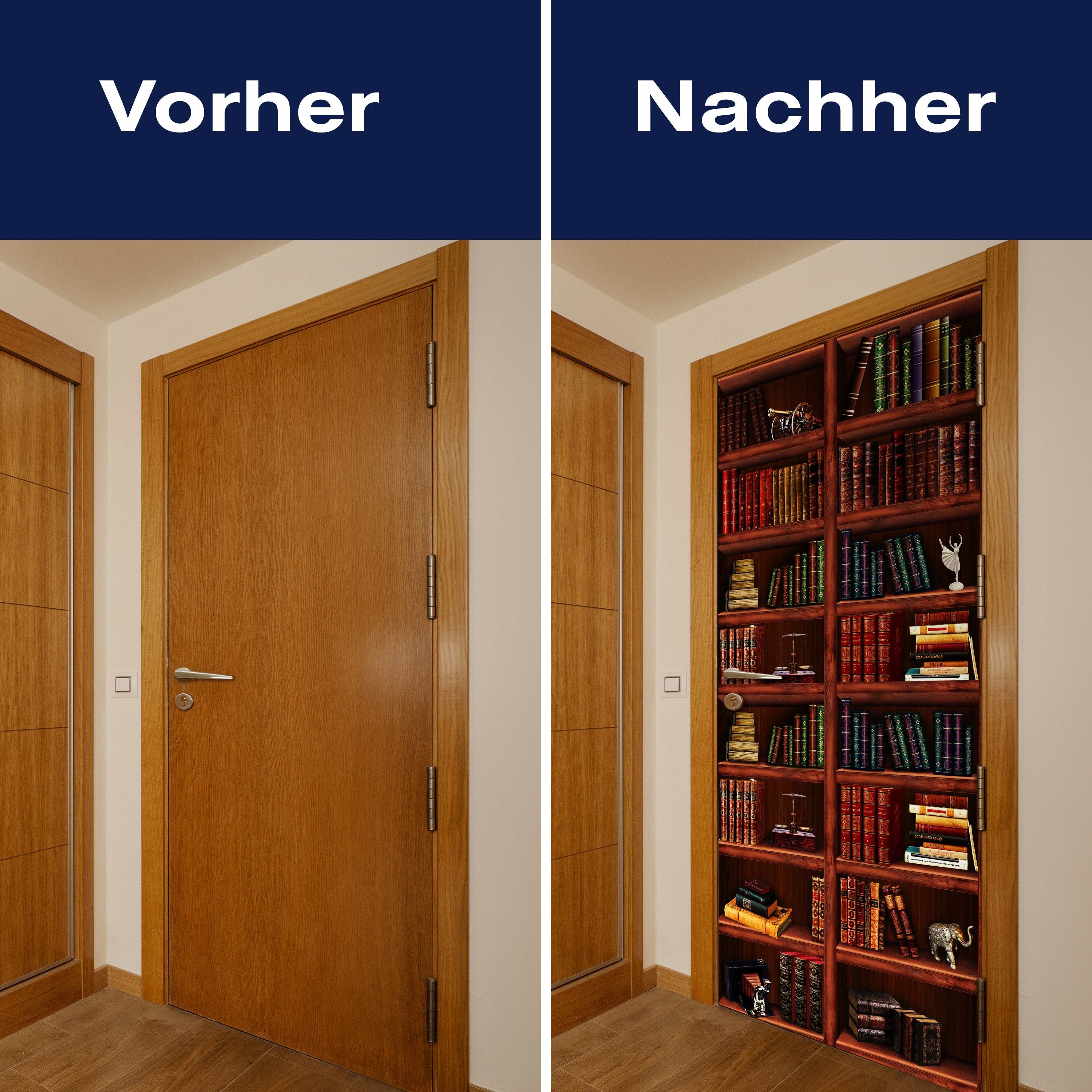 Türtapete Bücher-regal, Schrank, Buch, Figur M1108 - Bild 10 Türtapete Bücher-regal, Schrank, Buch, Figur M1108 - Bild 10
