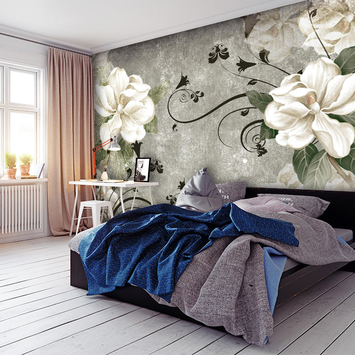 Fototapete Vintage Blumen Ornamente M1109 - Bild 1 Fototapete Vintage Blumen Ornamente M1109 - Bild 1