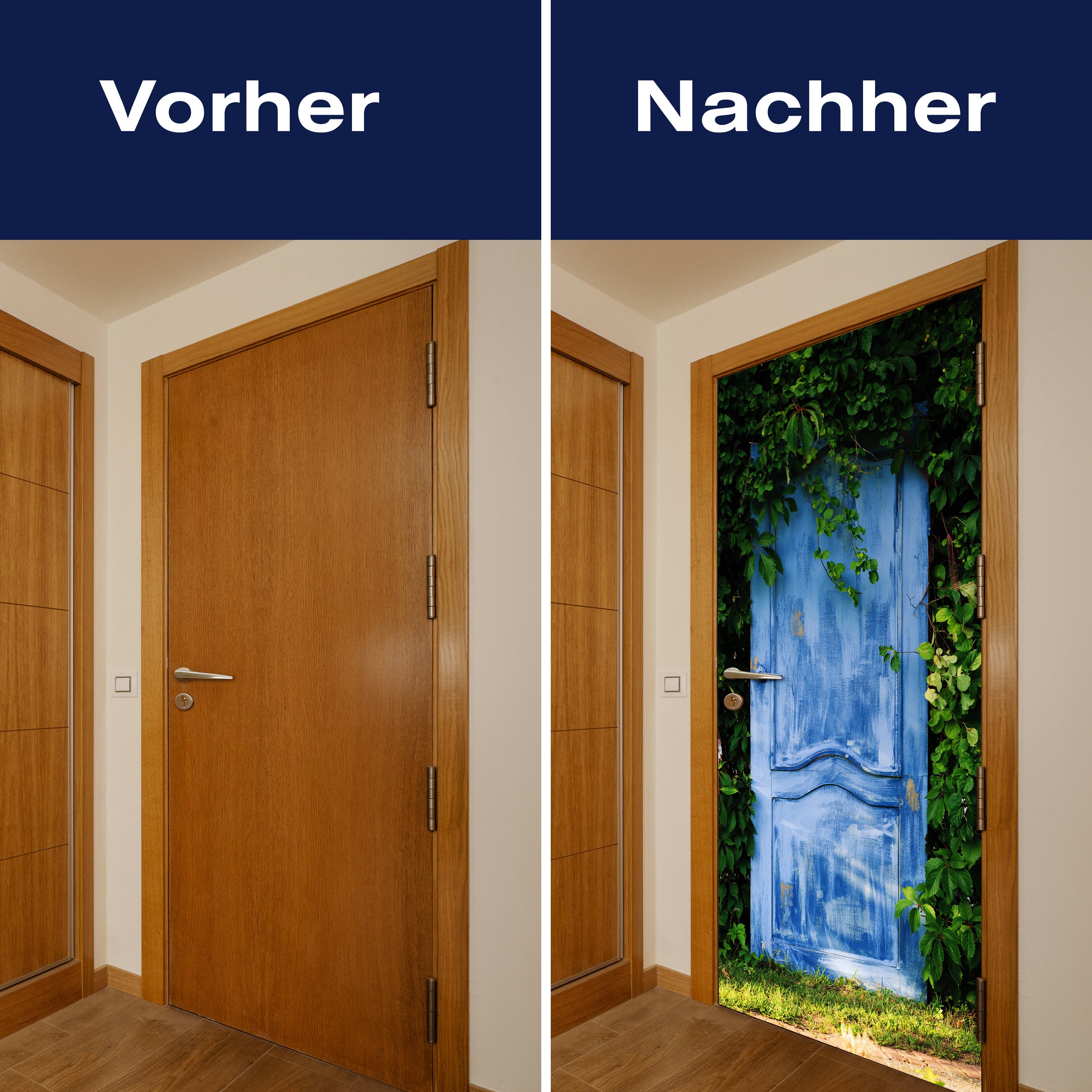 Türtapete verwachsene Holz-tür, Pflanzen, Efeu M1112 - Bild 10 Türtapete verwachsene Holz-tür, Pflanzen, Efeu M1112 - Bild 10