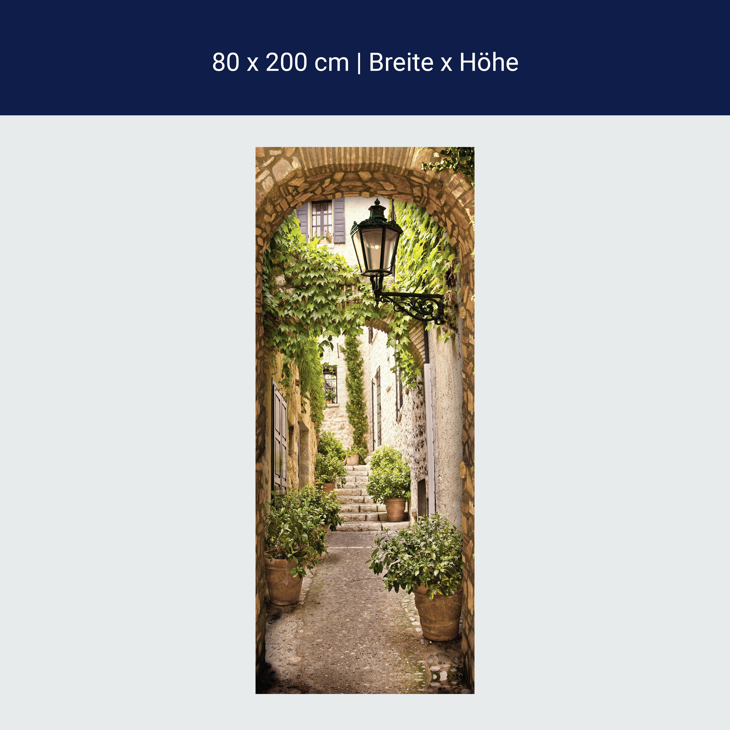 Türtapete kleine Gasse in alter Stadt, Tor-bogen M1114 Türtapete kleine Gasse in alter Stadt, Tor-bogen M1114