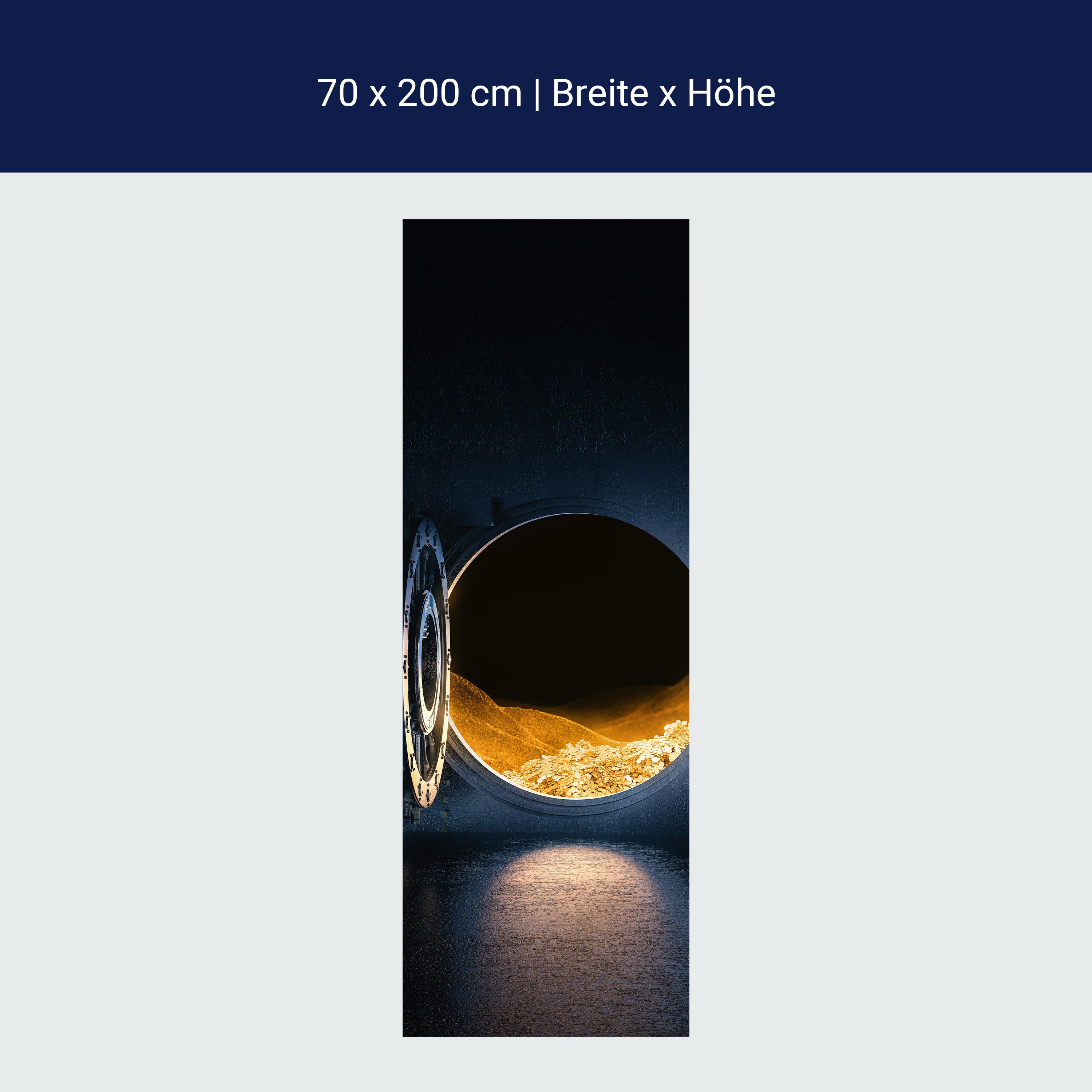 Türtapete Tresor-tür zum Gold, Schatz, Münzen M1115 Türtapete Tresor-tür zum Gold, Schatz, Münzen M1115